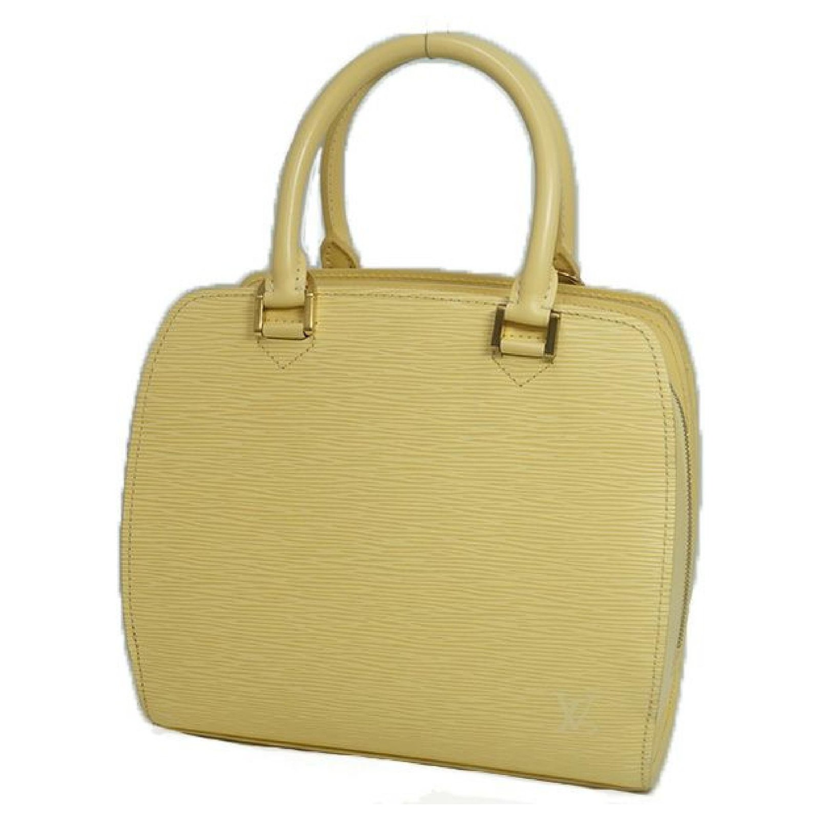 Louis Vuitton Yellow Epi Leather Pont Neuf Bag.  Luxury