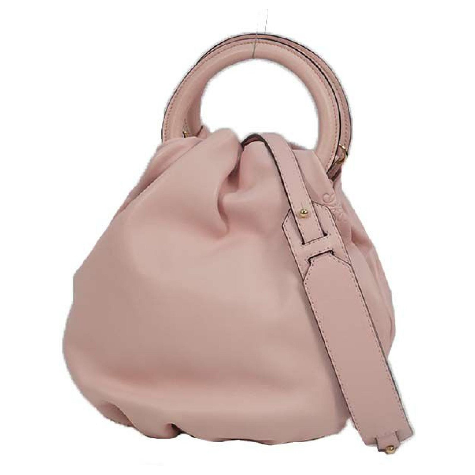 LOEWE Bounce 2WAY Womens handbag 332.87.l40 soft pink x gold hardware