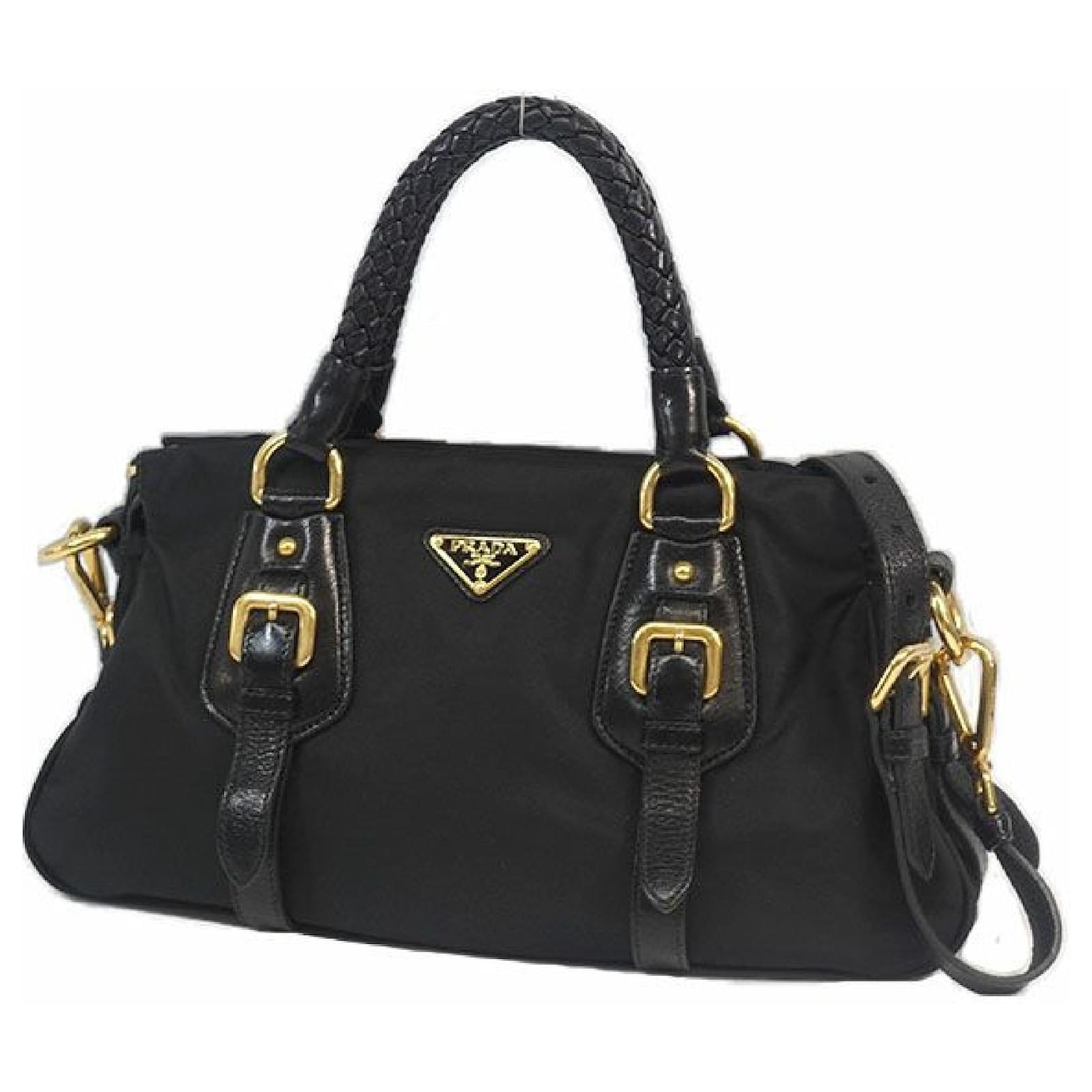 バッグ PRADA 2way studs shoulder bag black Prada Rock-stud Shoulder Bag in Black | Lyst