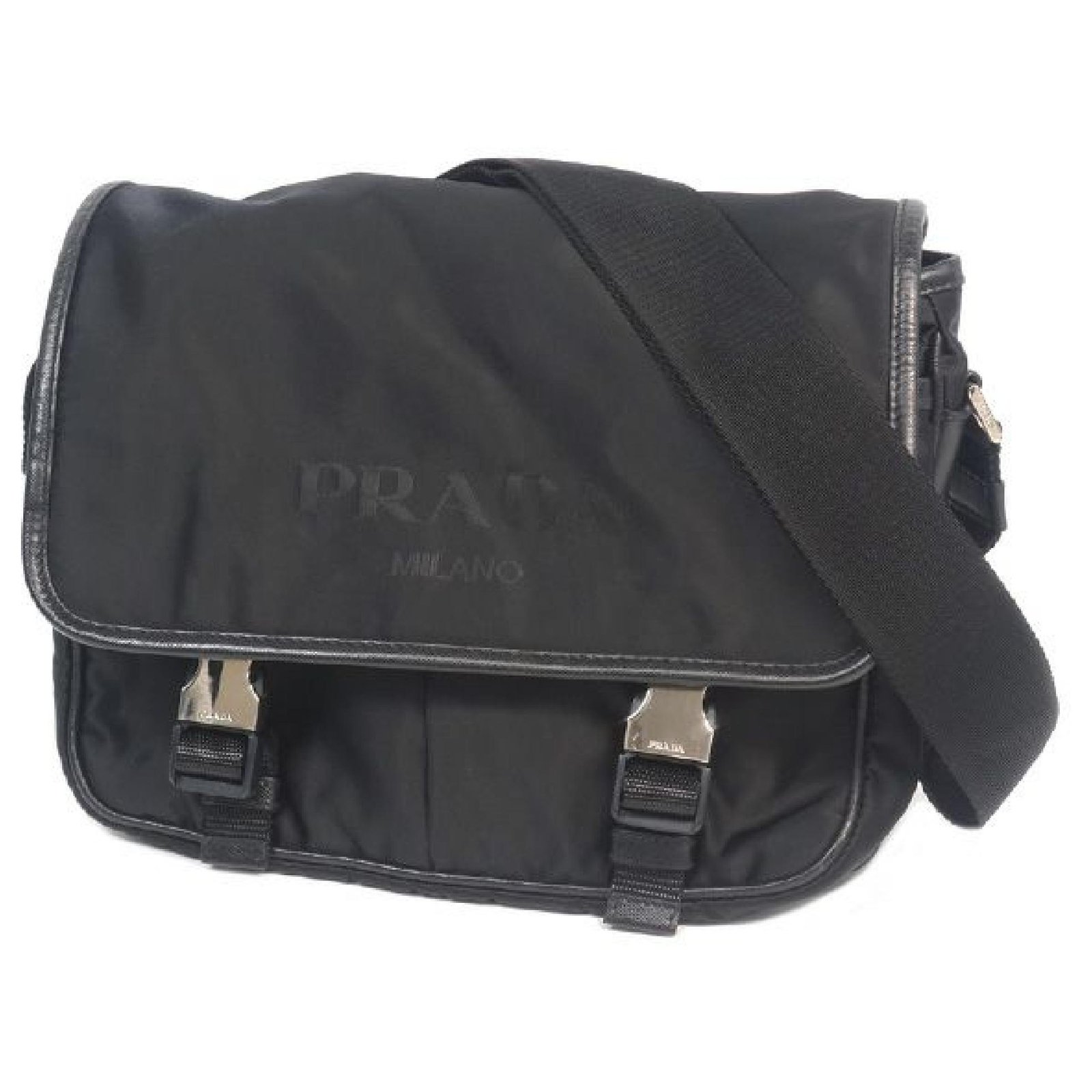 Prada Nylon Crossbody Bag in Black for Men