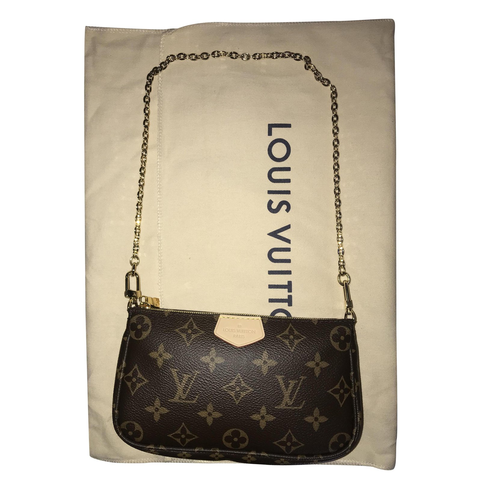 Multi pochette accessoires cloth handbag Louis Vuitton Brown in