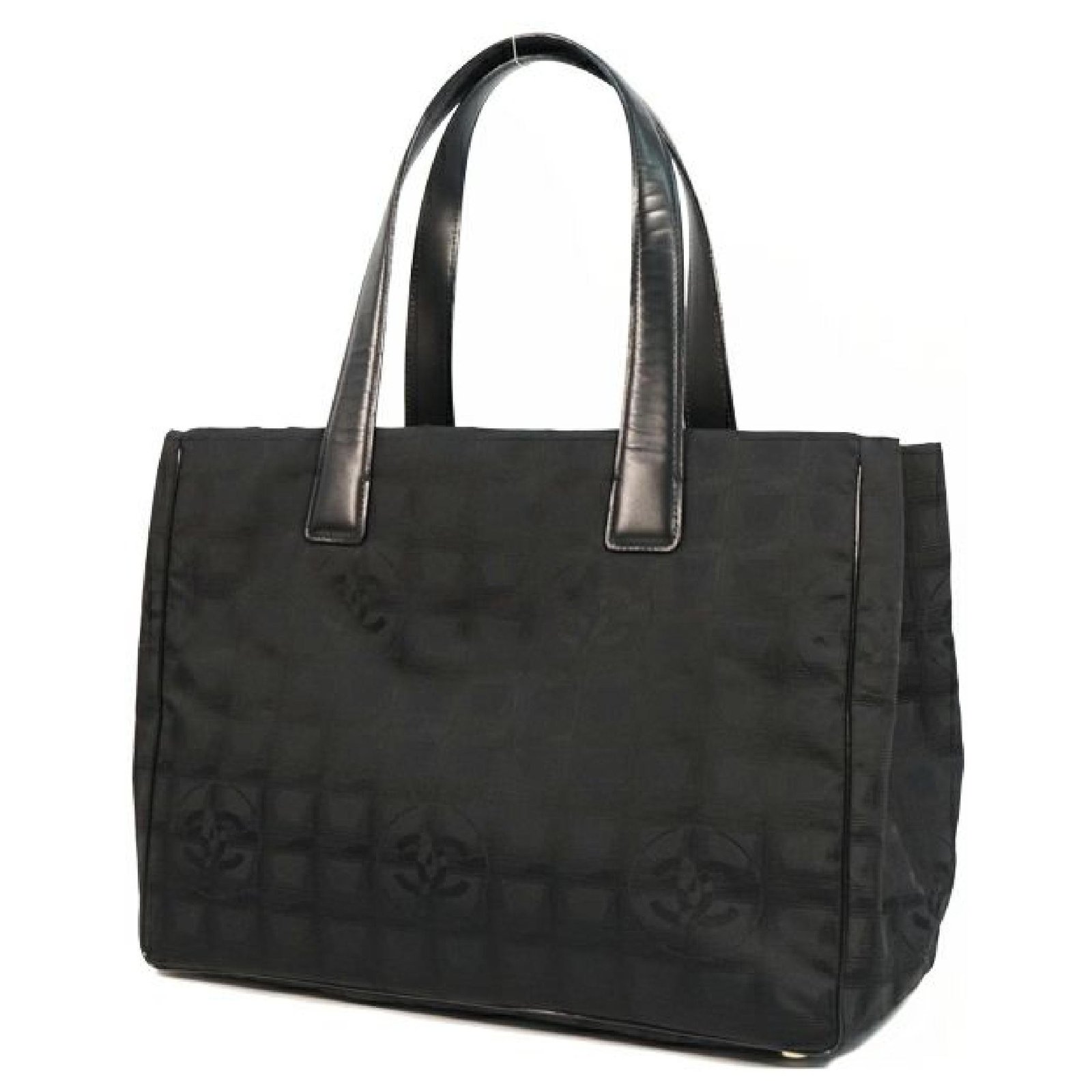 CHANEL New Travel Line tote MM Womens tote bag A15991 black Leather ...