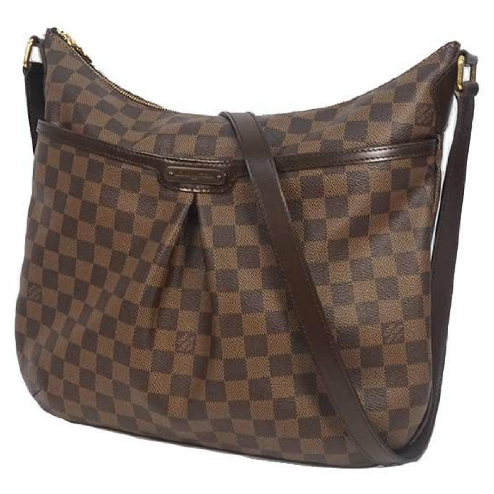 Authentic Louis Vuitton Damier Ebene Bloomsbury GM Crossbody Shoulder Bag  N42250