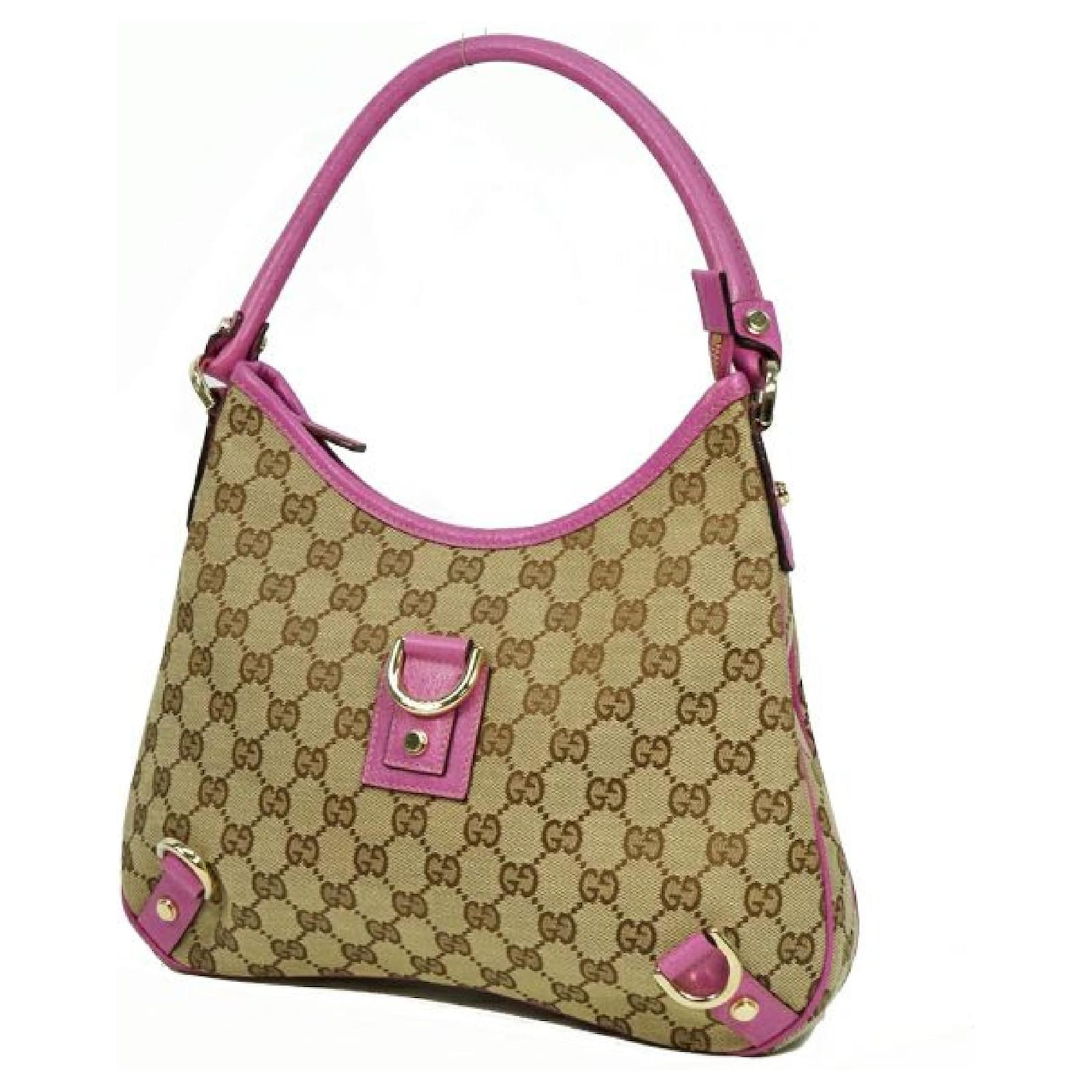 Borsa a spalla da donna monospalla GUCCI con tracolla 130738 hardware beige  x viola x oro Porpora Gold hardware Pelle ref.210075 - Joli Closet