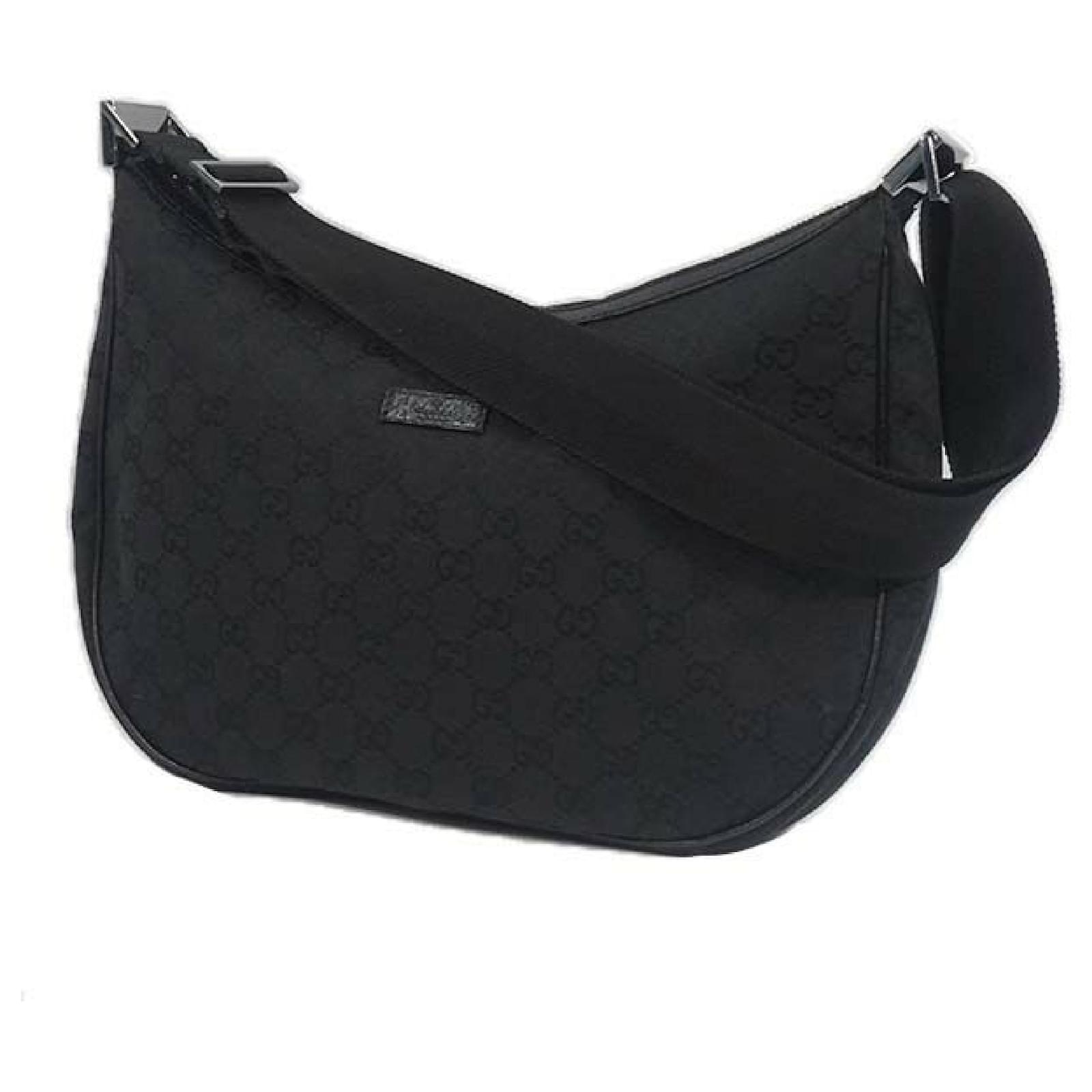 Borsa a tracolla da donna a tracolla Gucci GG in tela 122790 nero Pelle  ref.210077 - Joli Closet