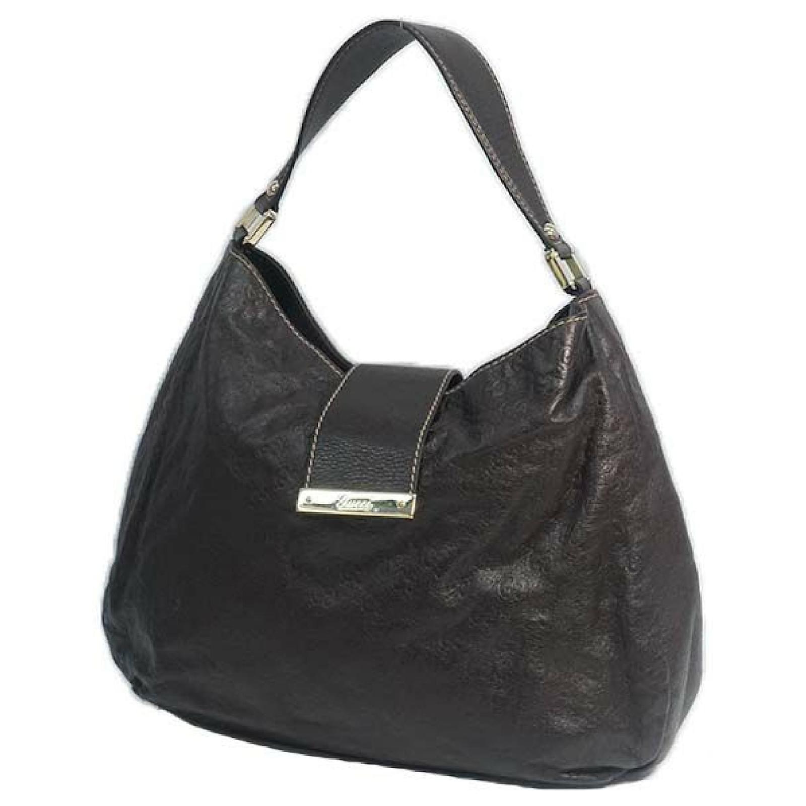 Borsa a spalla GG Ssima da donna monospalla Gucci 211933 Marrone Pelle  ref.210081 - Joli Closet