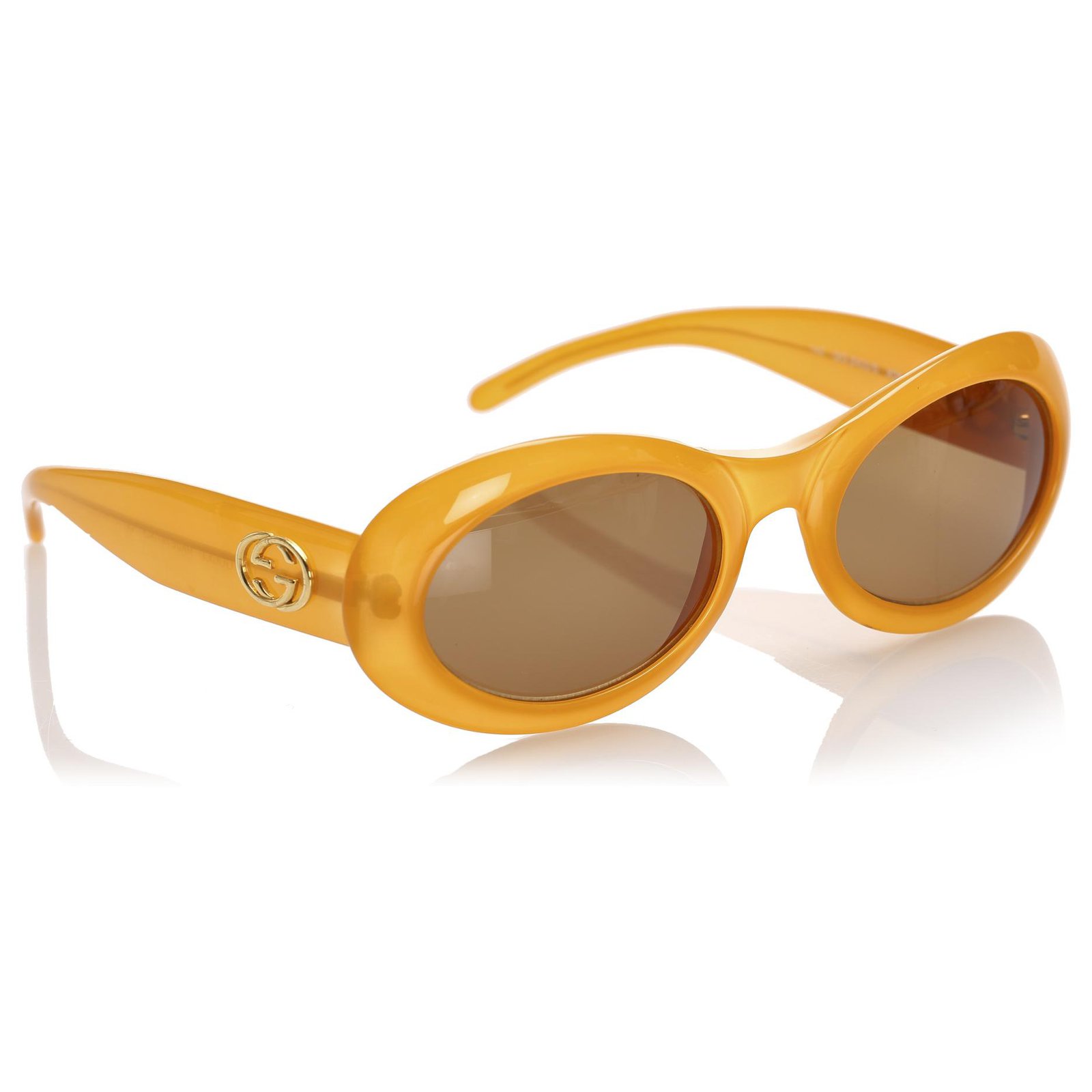 gucci yellow tint sunglasses