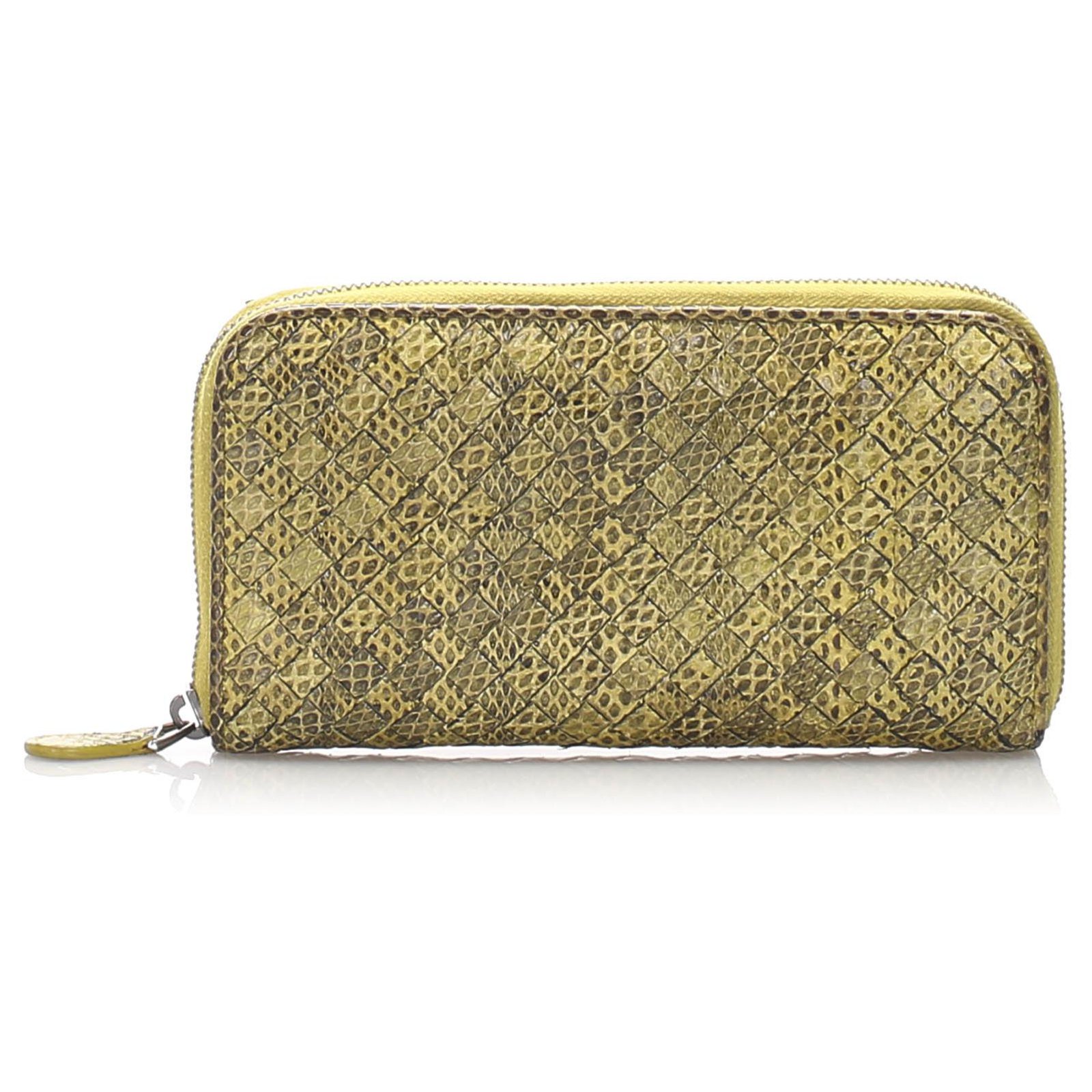 Bottega veneta 2024 snakeskin wallet