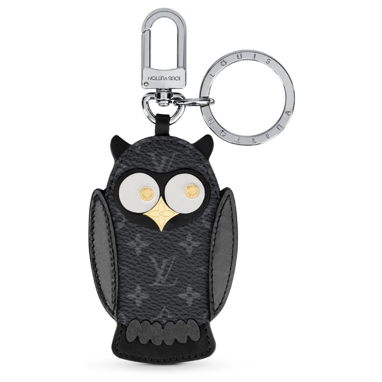 Louis Vuitton LV Owl bag charm key holder Grey Leather ref.210282 - Joli  Closet