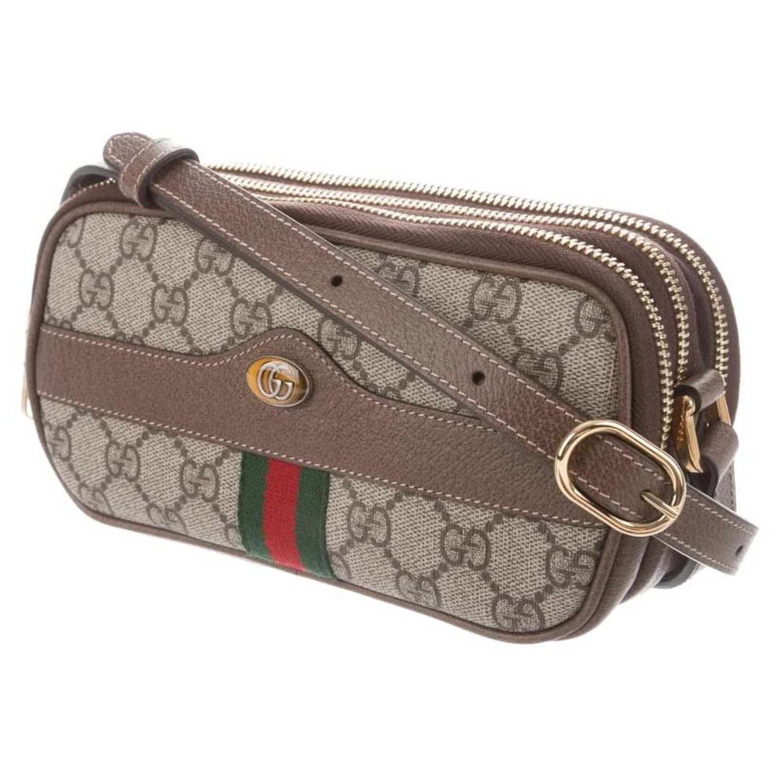 Gucci ophidia mini GG bag Beige Leather ref.210499 - Joli Closet