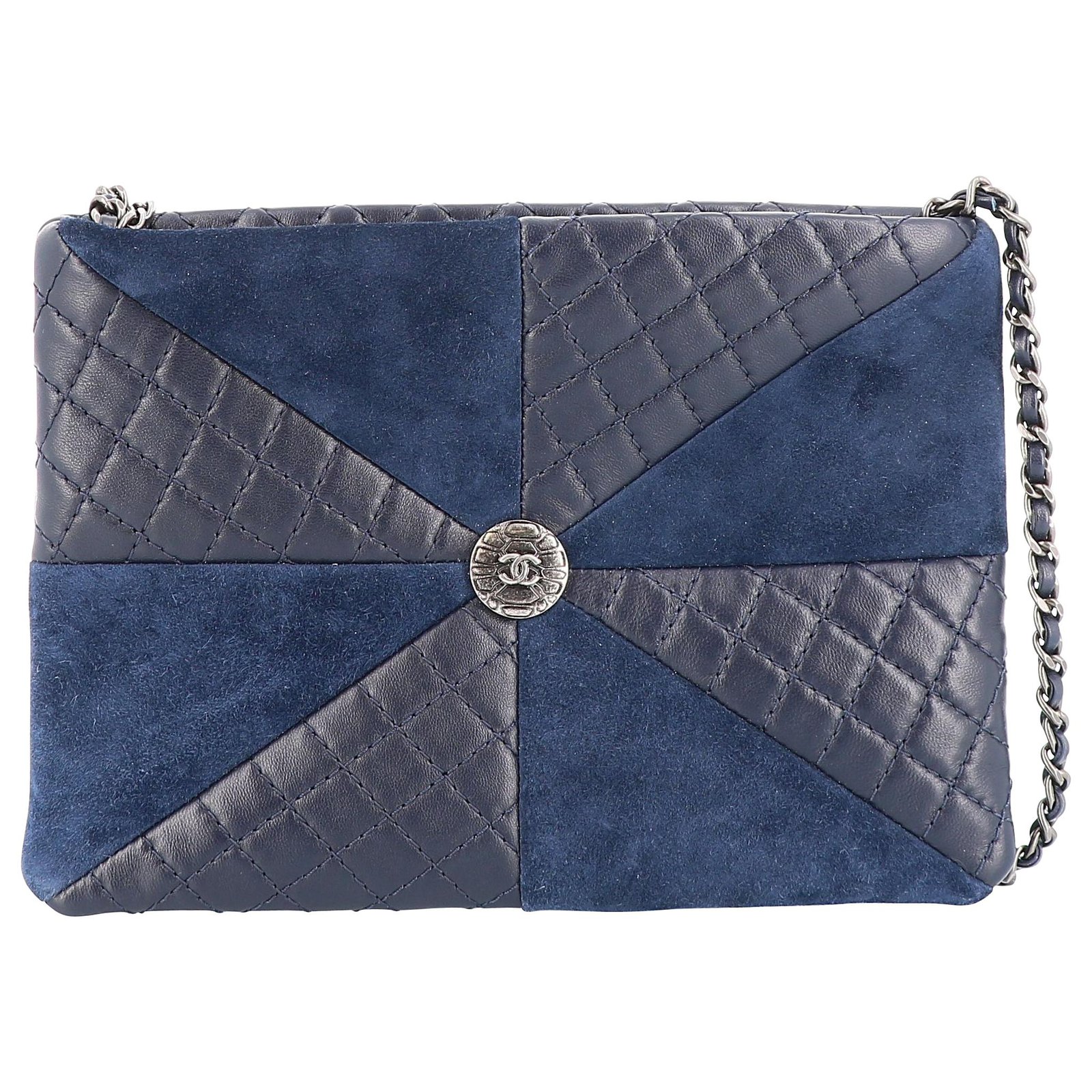 blue chanel purse