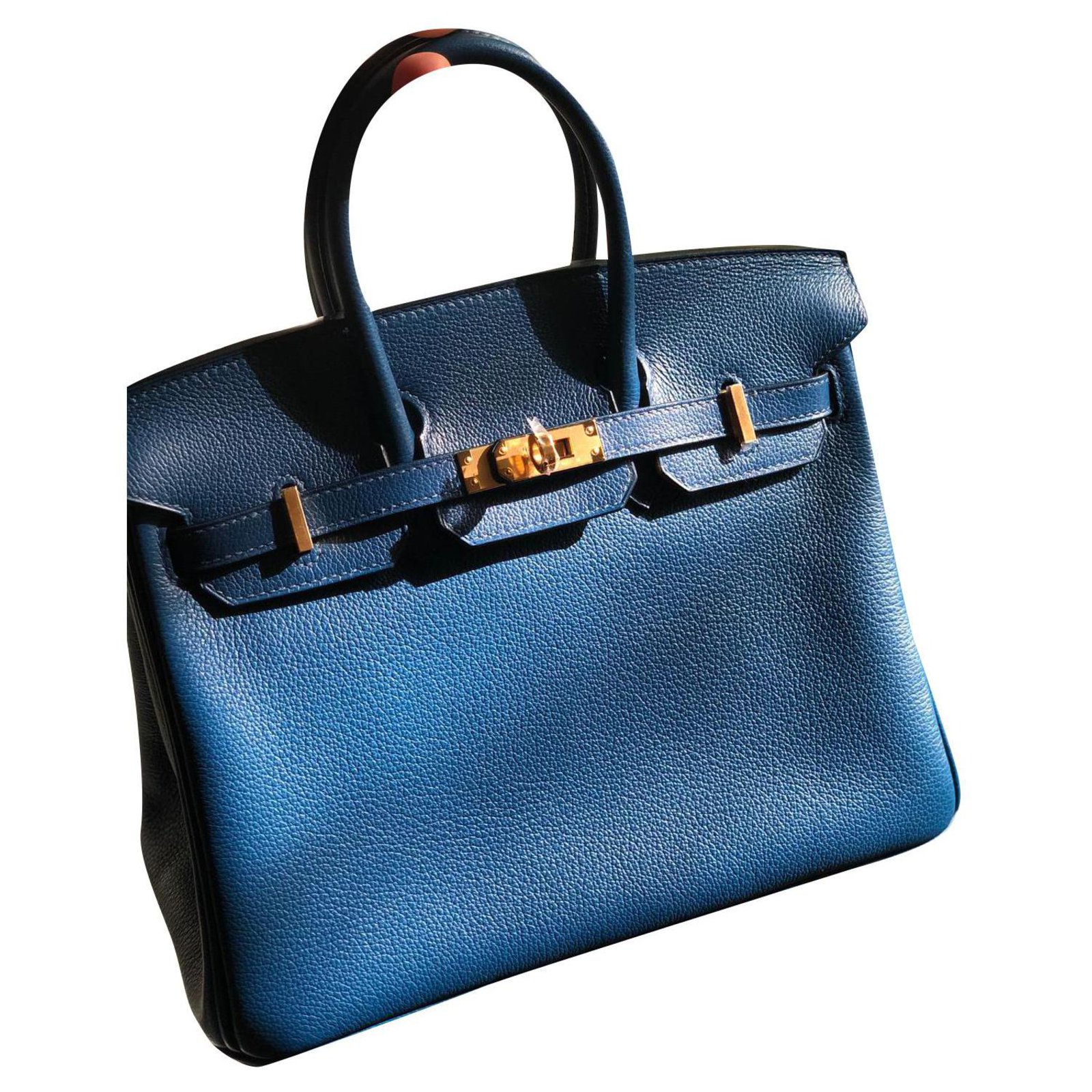 Hermès Birkin 25 Navy blue Leather ref.211673 - Joli Closet