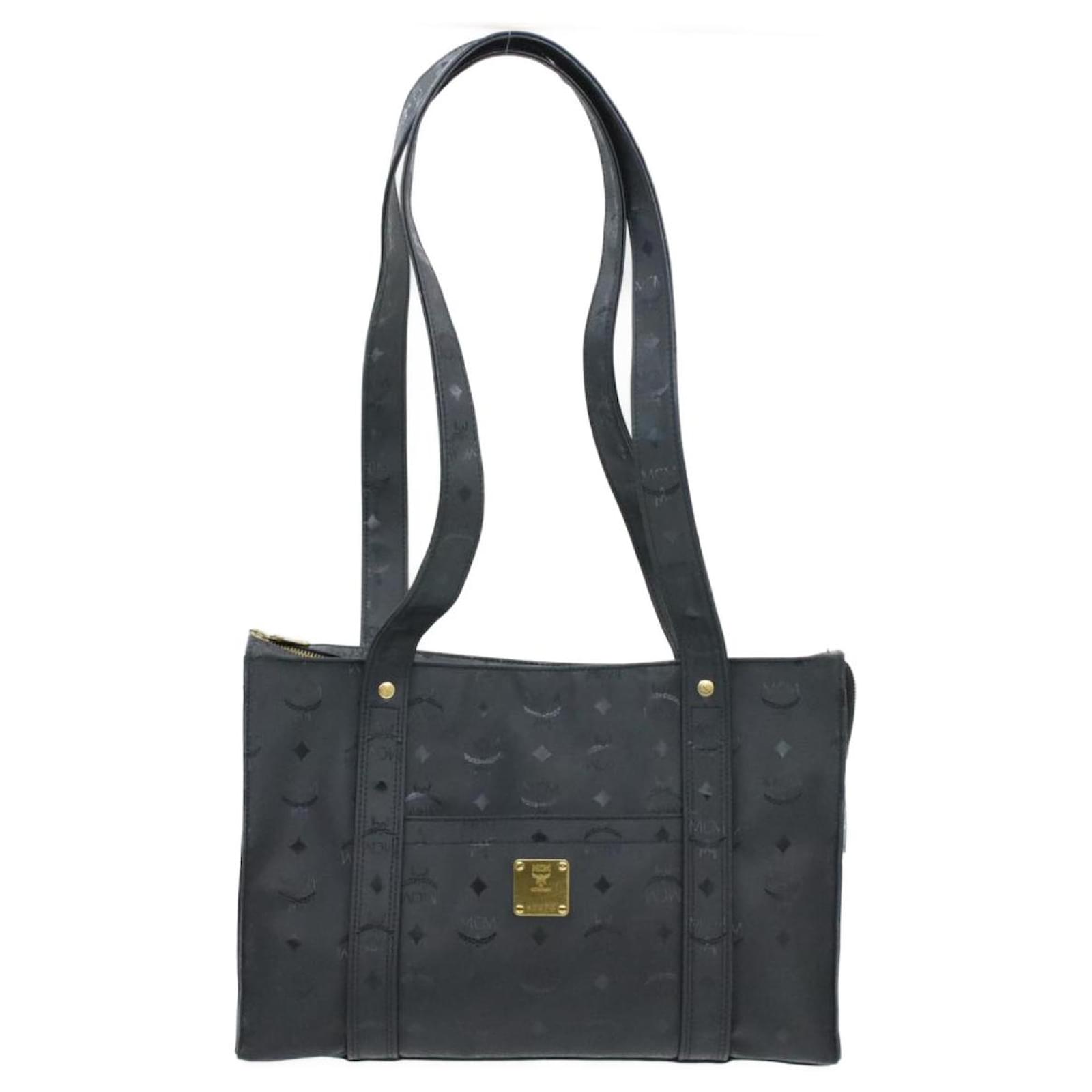 mcm canvas tote bag