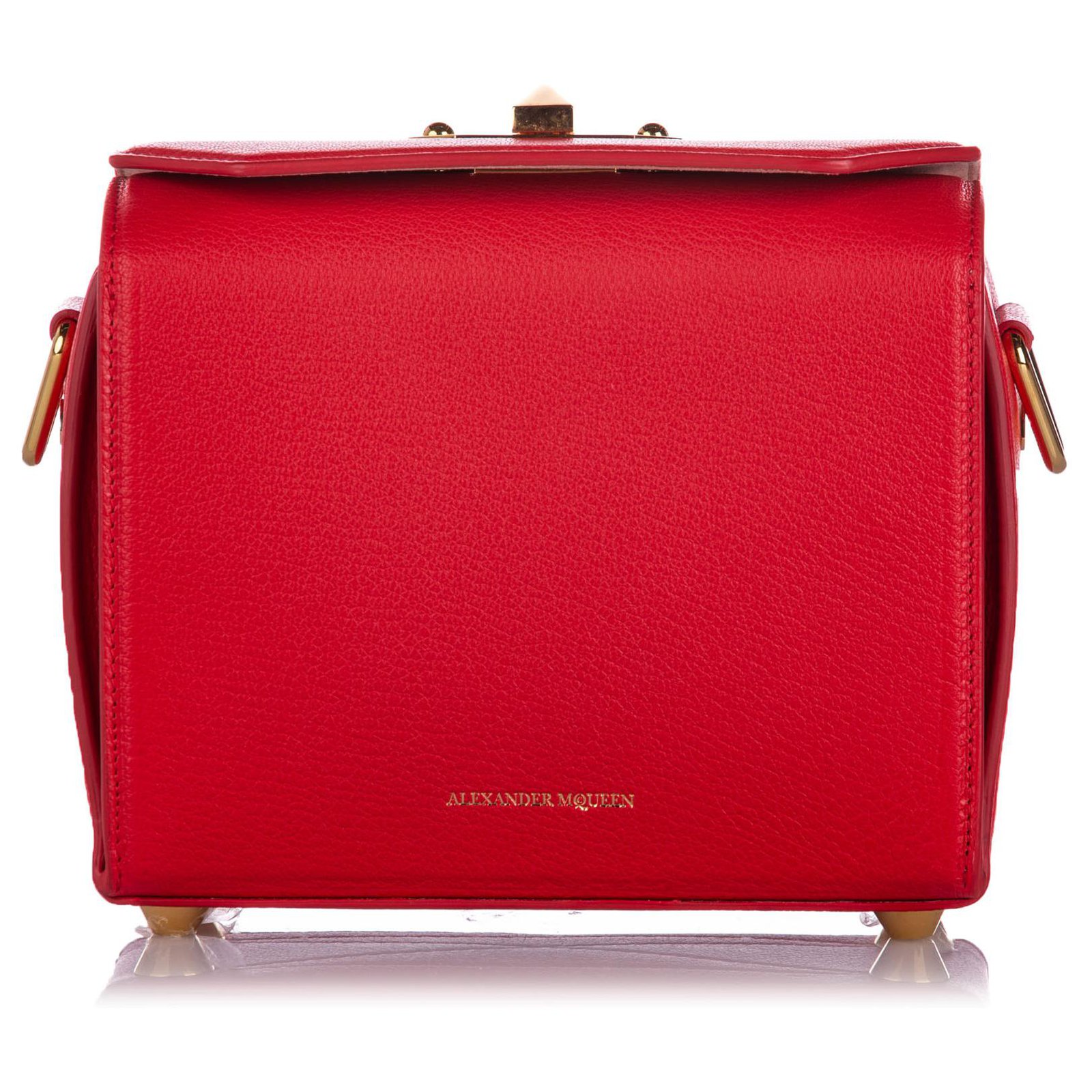 alexander mcqueen red handbag
