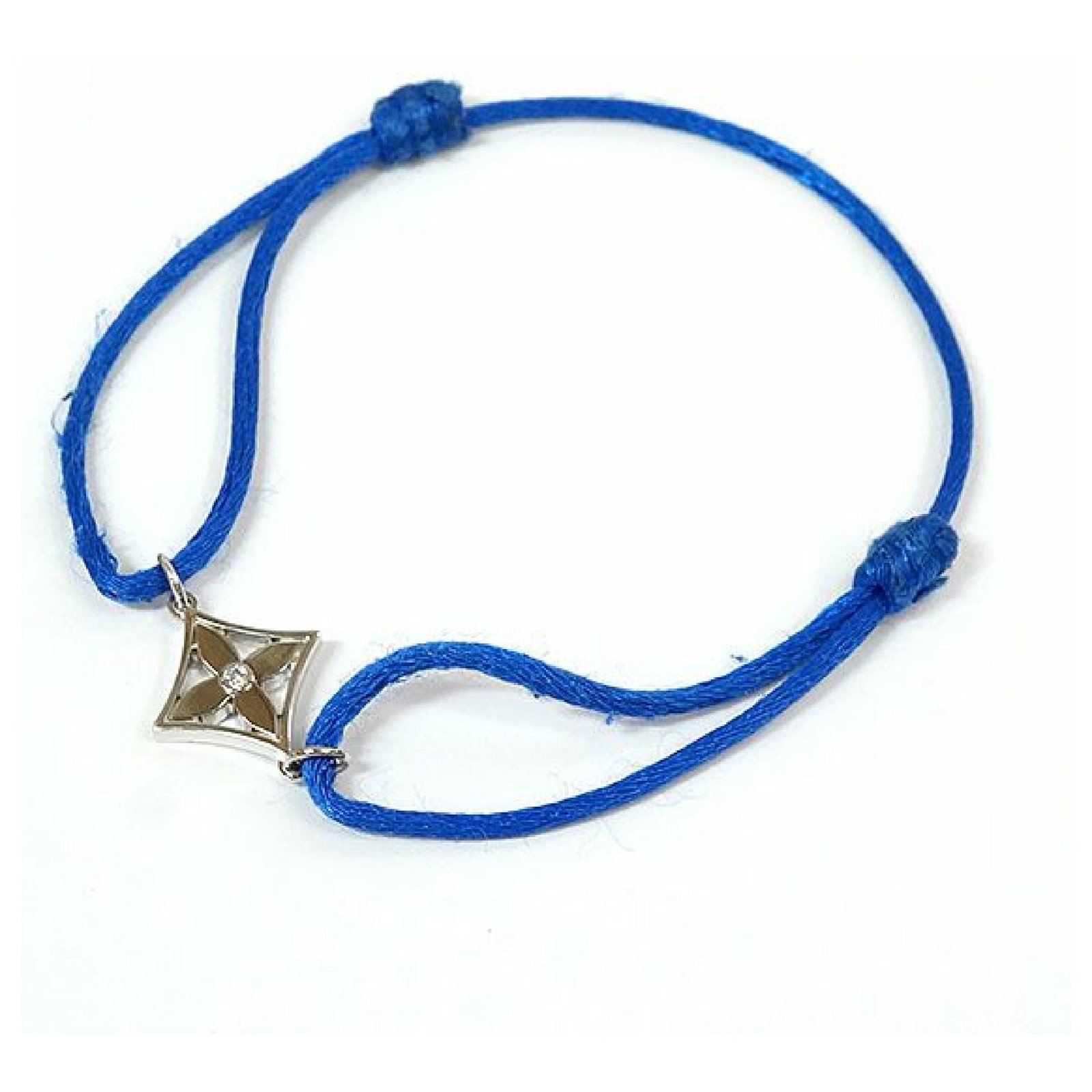 Louis Vuitton bracelet star K18WG cotton Cord bracelet ref.211918