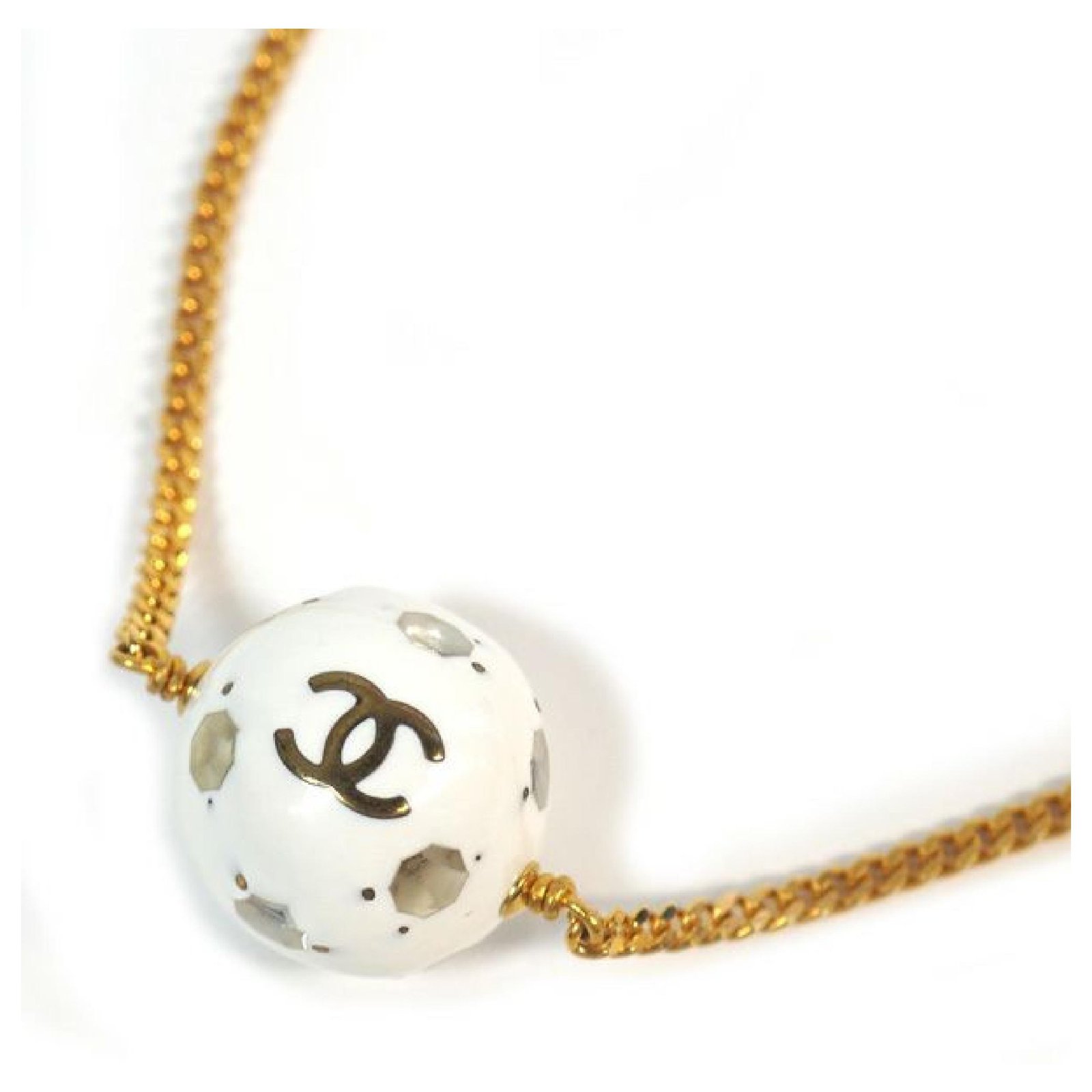 Chanel coco mark coco ball GP necklace ref.211920 - Joli Closet