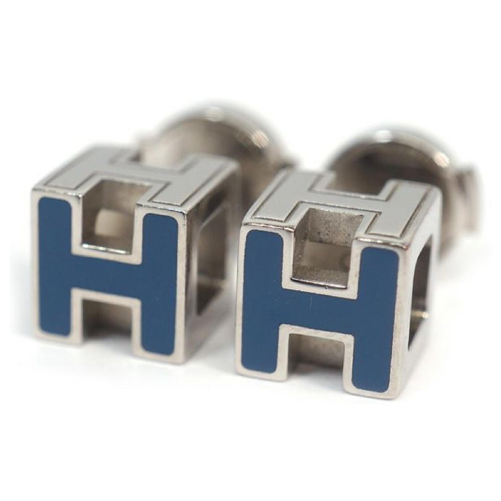 hermes h cube earrings