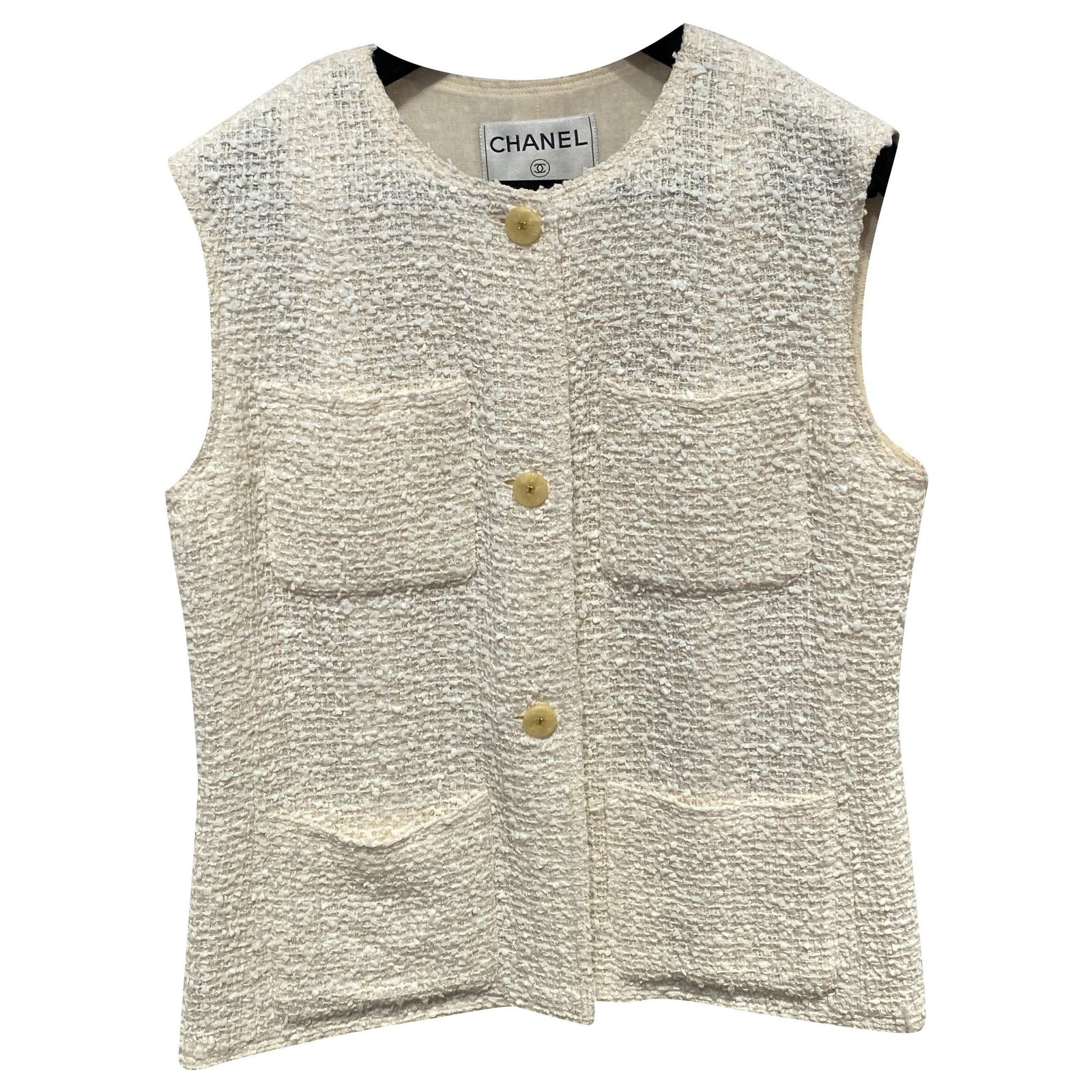 Chanel Jackets Beige Wool ref.211605 - Joli Closet