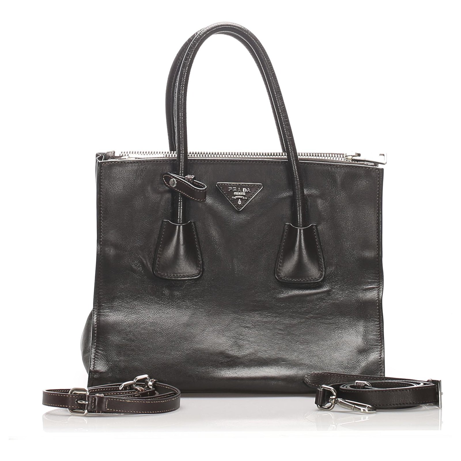 prada black satchel