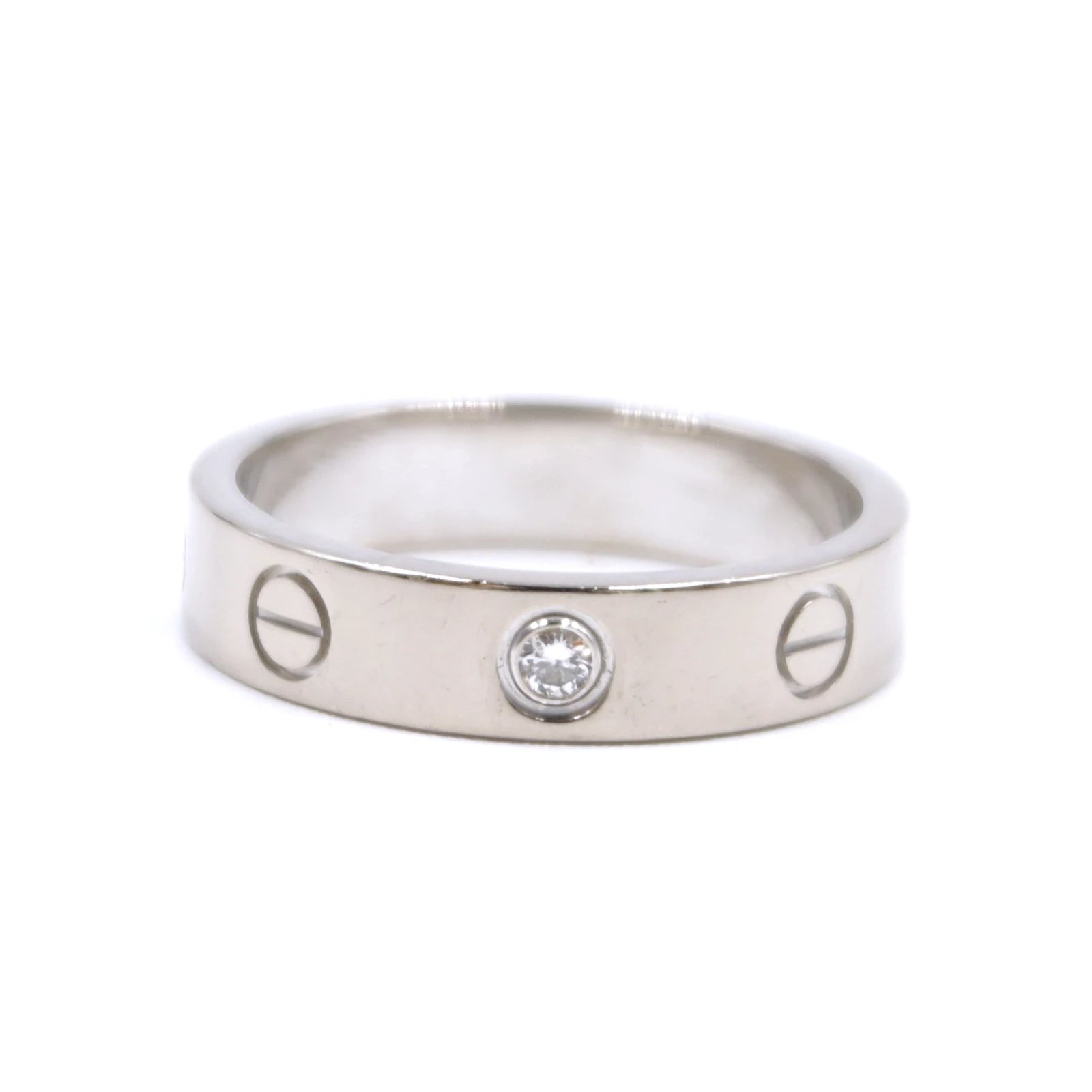 cartier love ring 750 white gold