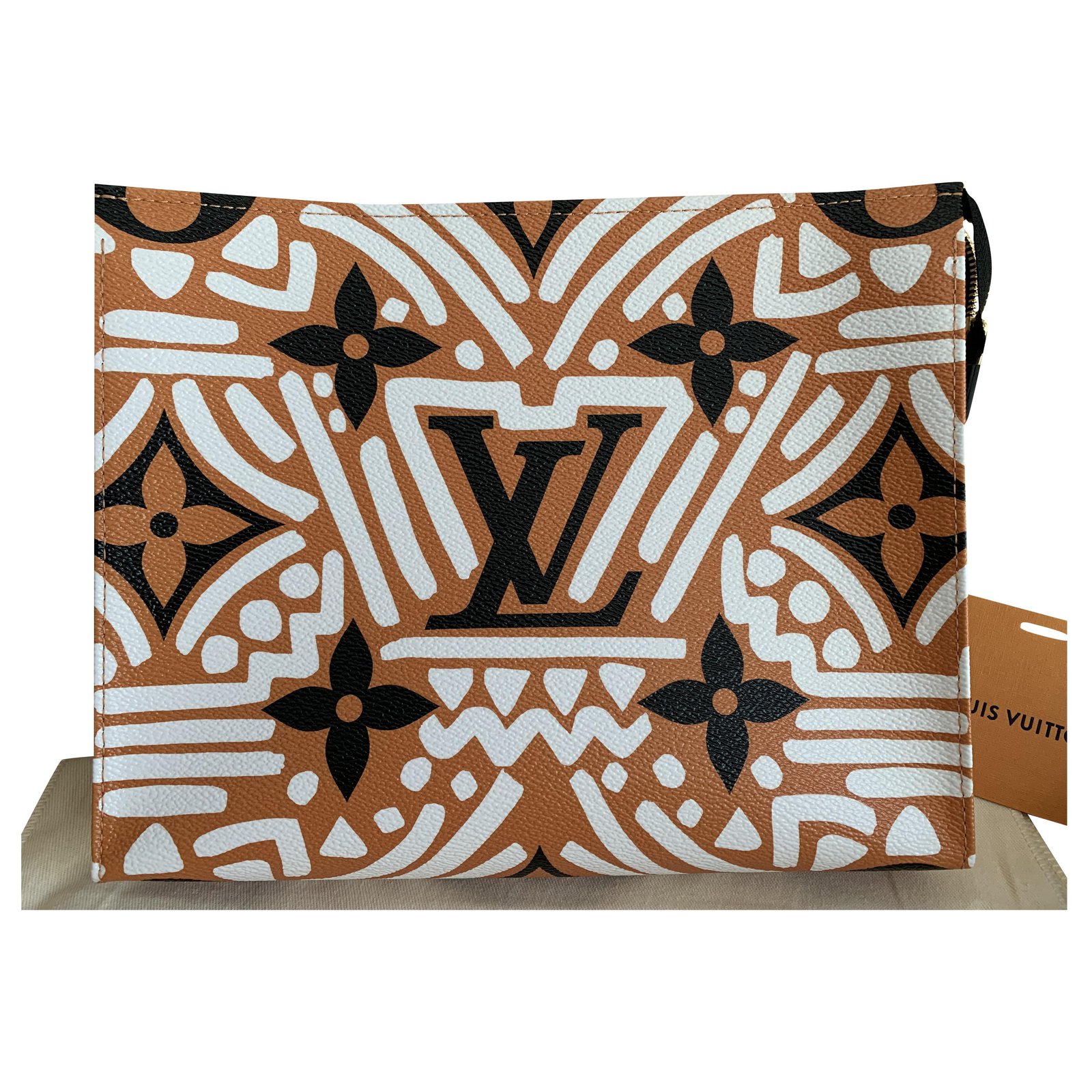 Louis Vuitton Crafty New Toilet Bag Caramel Cloth ref.212410 - Joli Closet