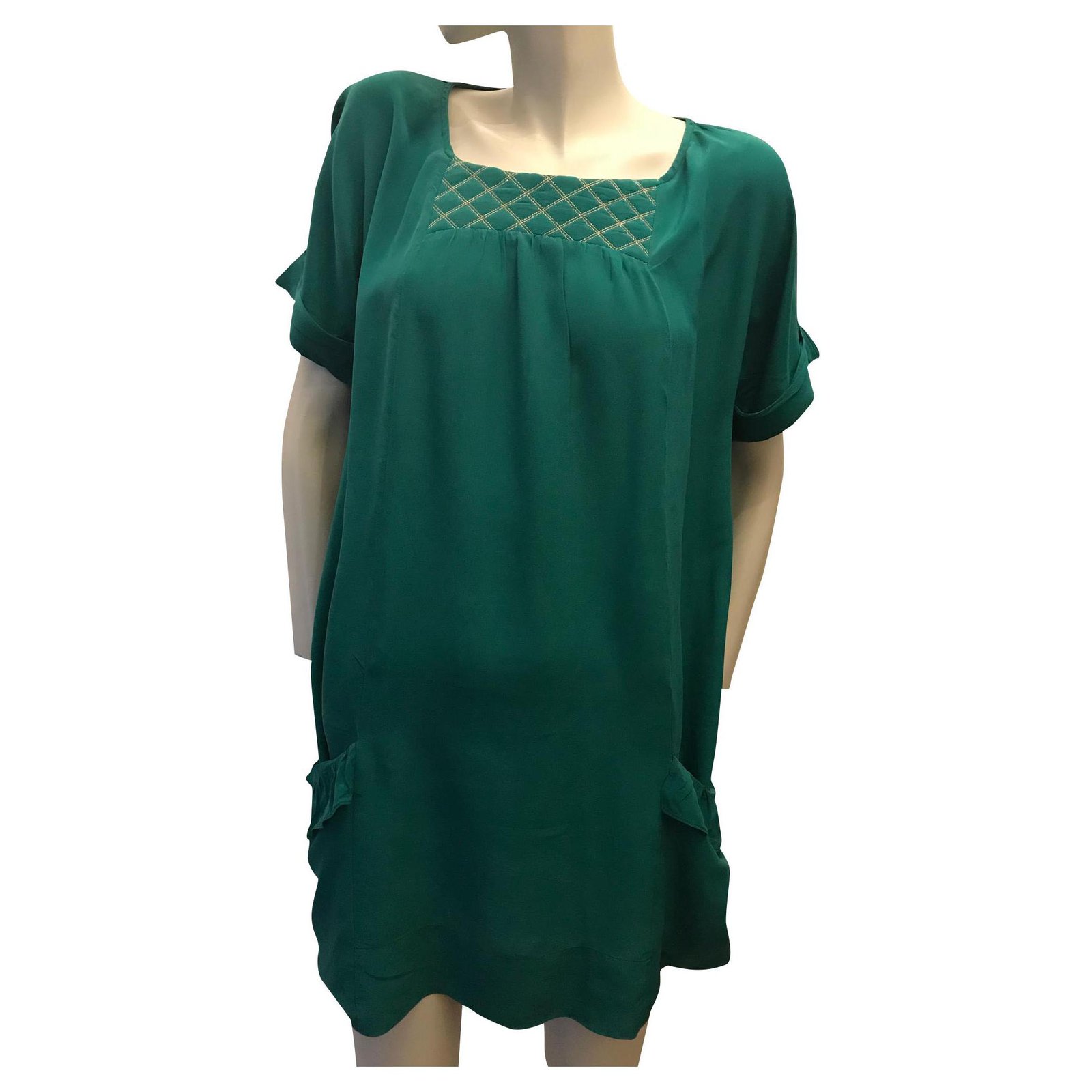 maje green dress