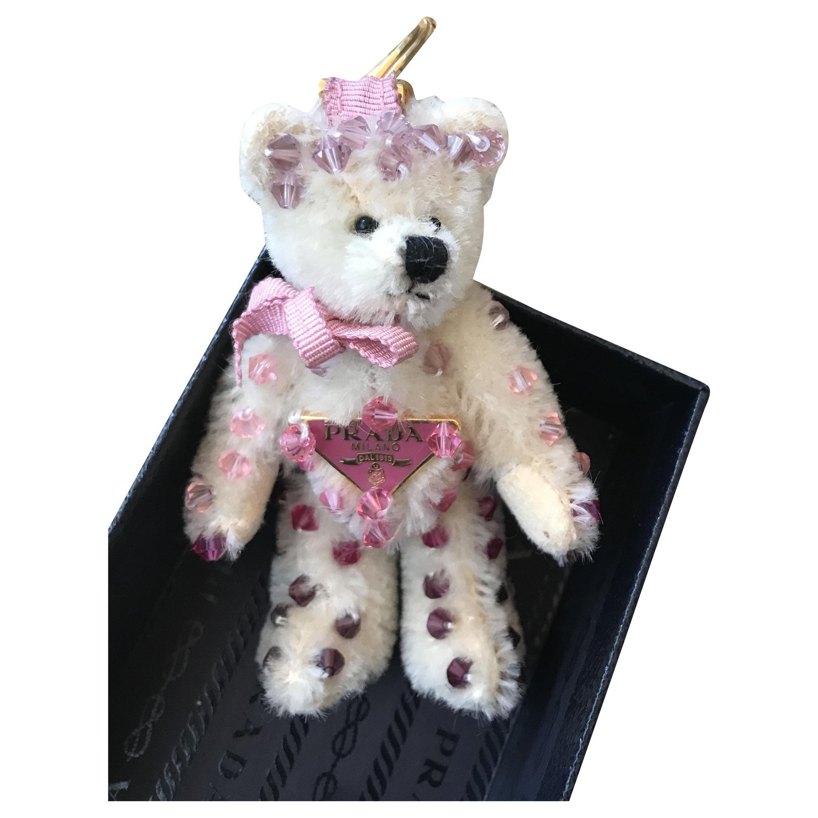 chanel teddy bear bag charm
