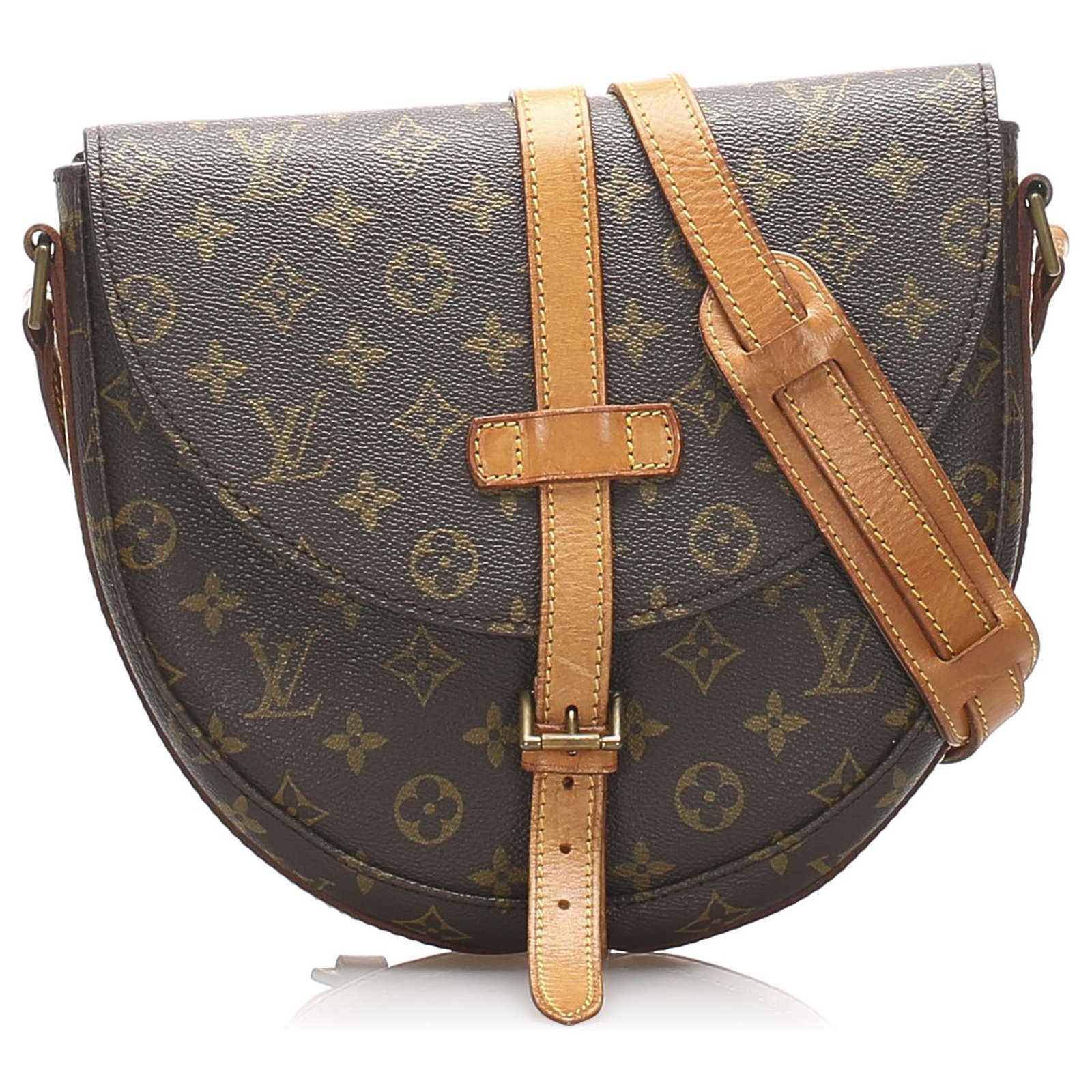 Louis Vuitton CHANTILLY GM MONOGRAM Brown Leather ref.160900 - Joli Closet