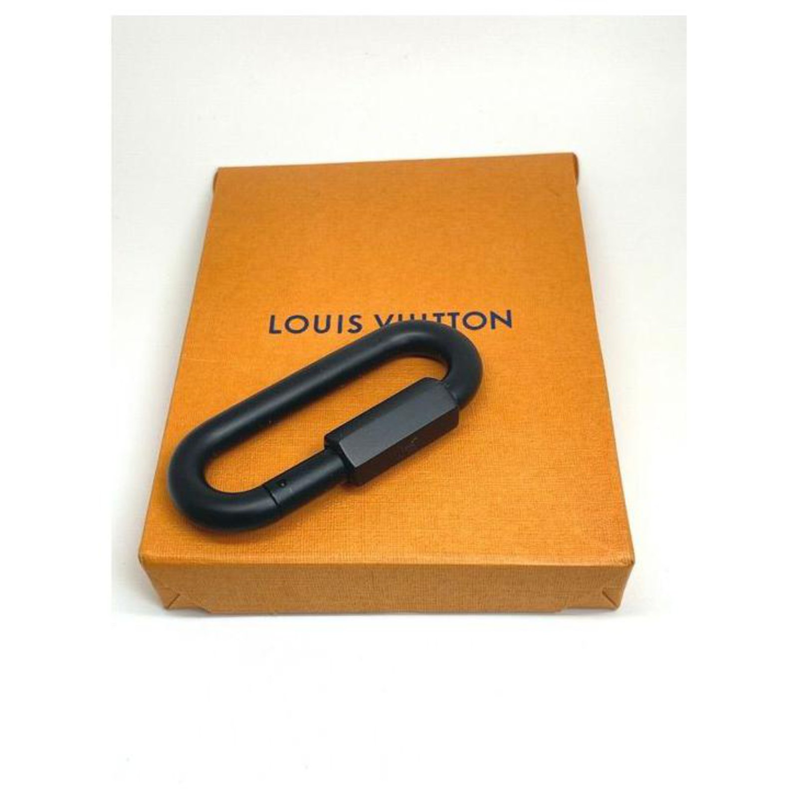 Louis Vuitton CARABINER VIRGIL ABLOH SNAP HOOK Black Metal ref.214018 -  Joli Closet