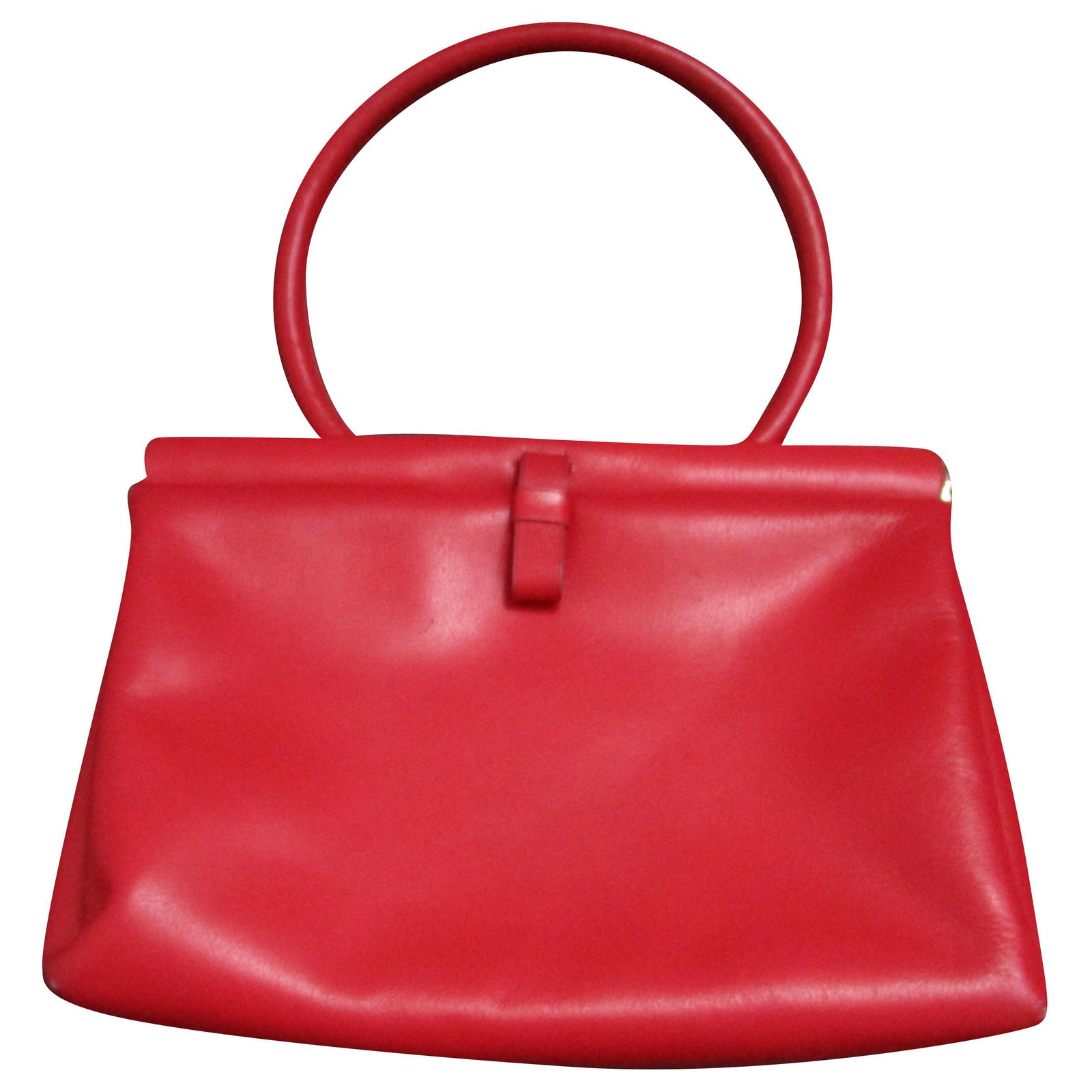 Leather handbag LAMARTHE Orange in Leather - 41036570