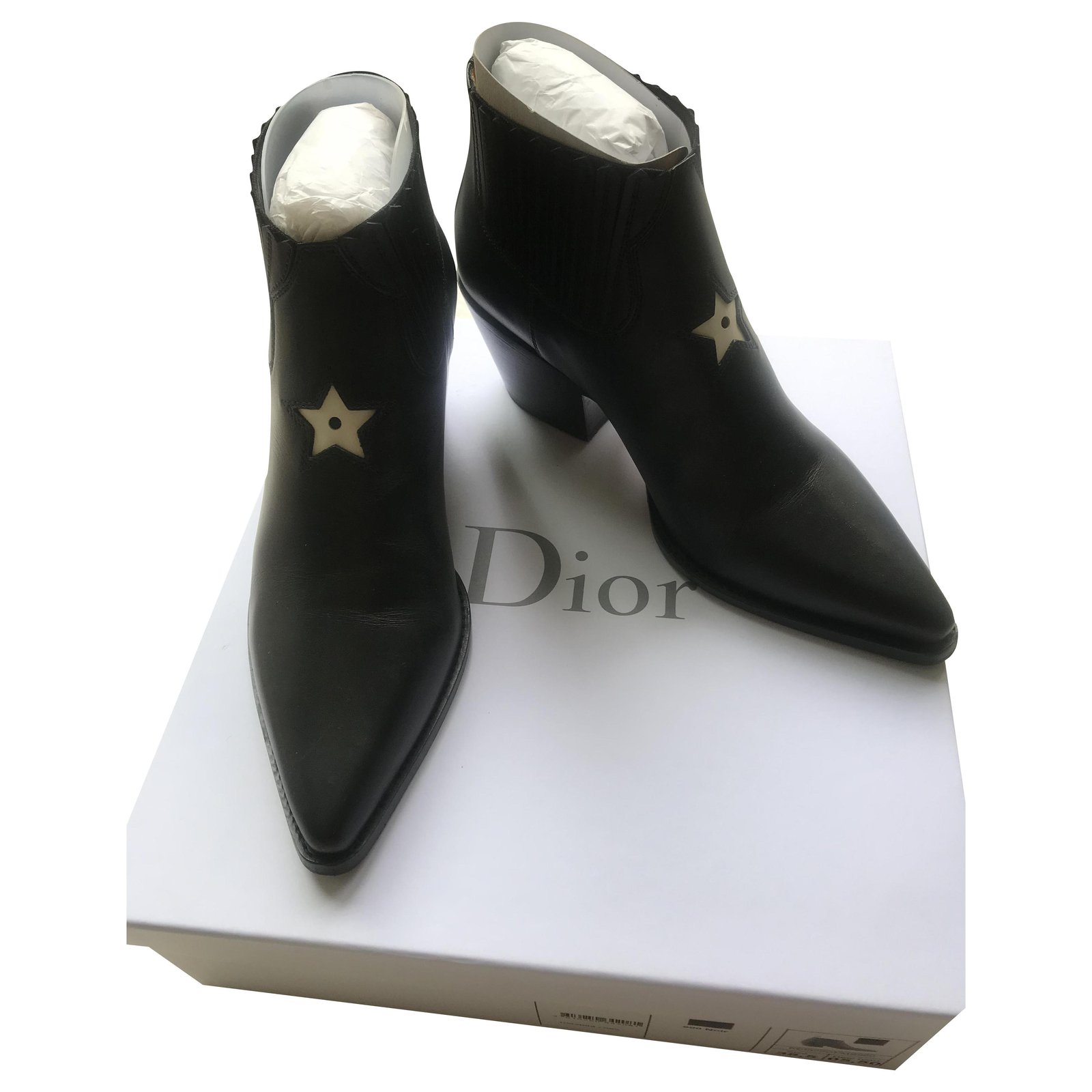 Dior l.to. Ankle Boots Leather Black 