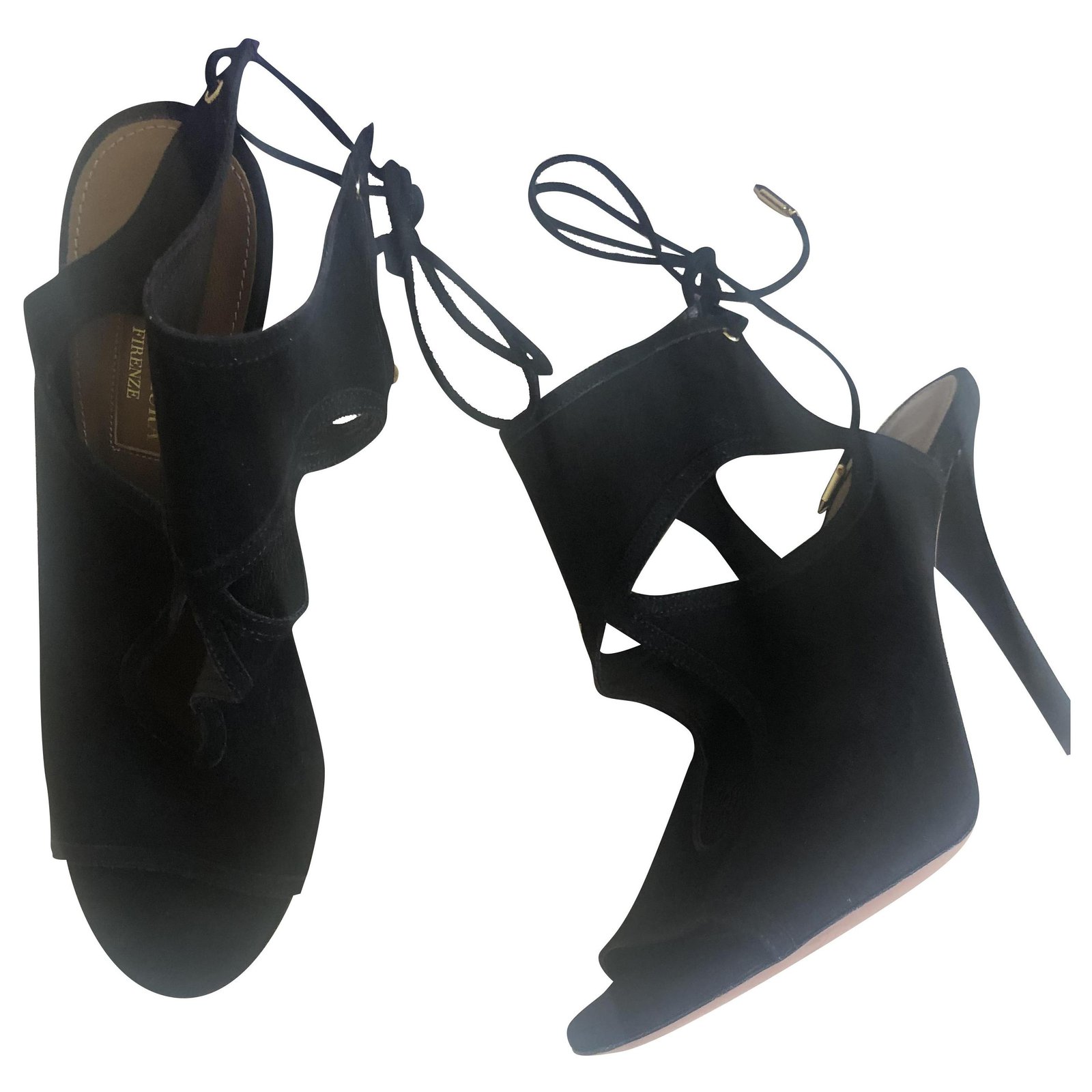 aquazzura black heels