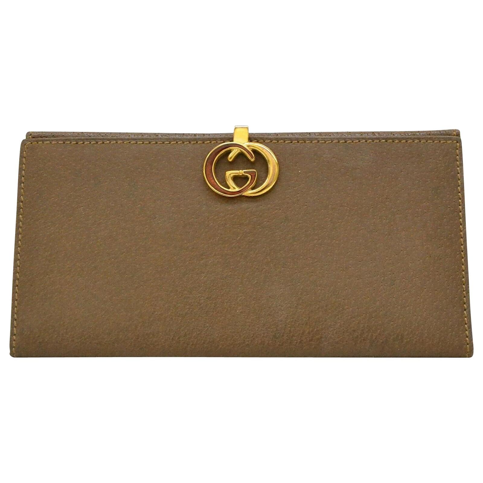 Gucci wallet Brown Leather ref.214542 Joli Closet