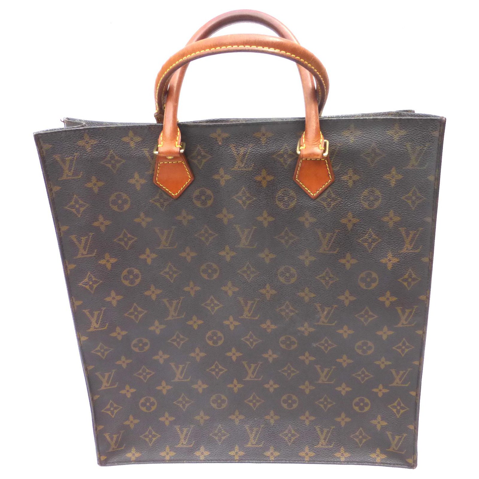 Louis Vuitton FLAT BAG MONOGRAM Brown Leather ref.214547 - Joli Closet