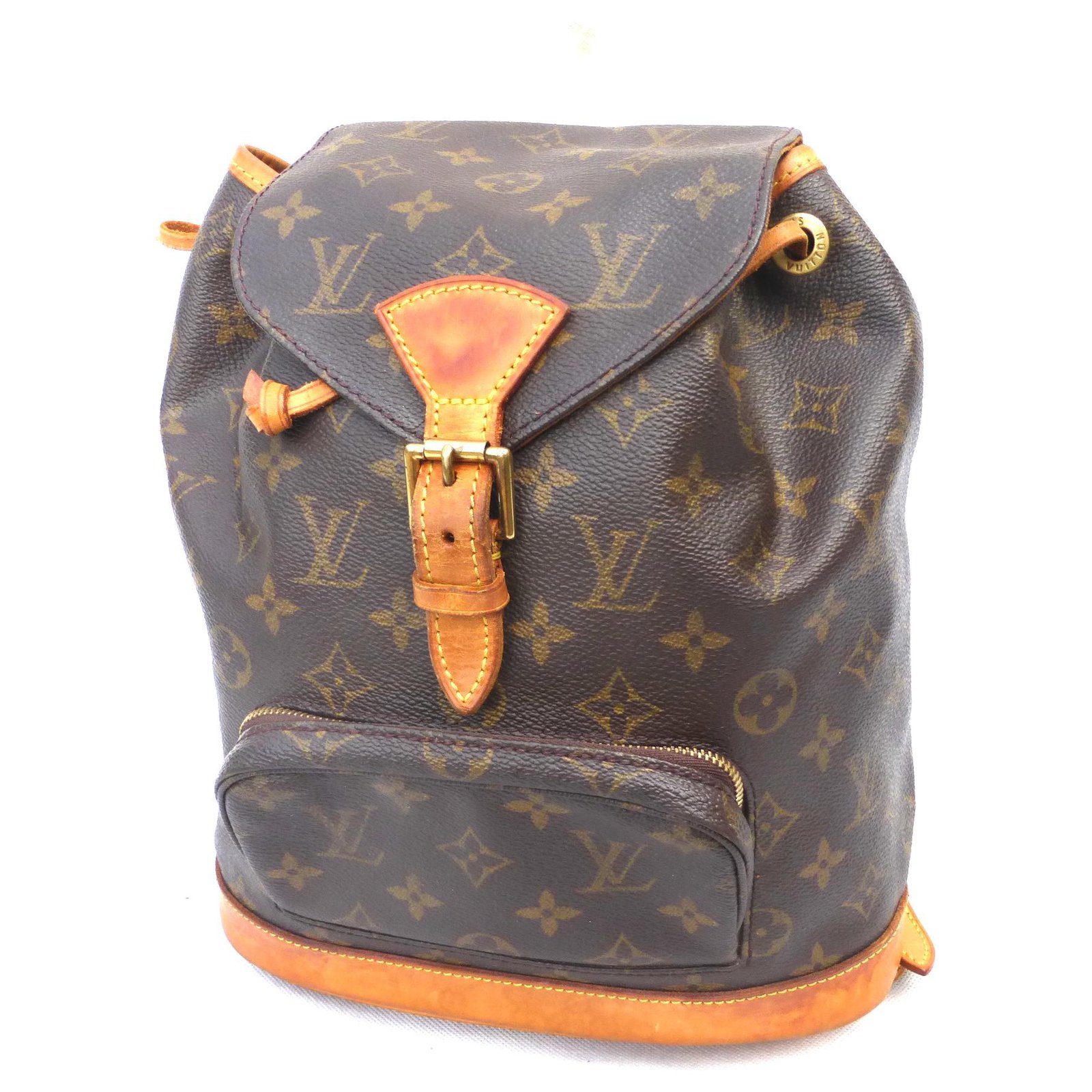 Louis Vuitton Vintage Monogram Montsouris MM Backpack M51136 Brown