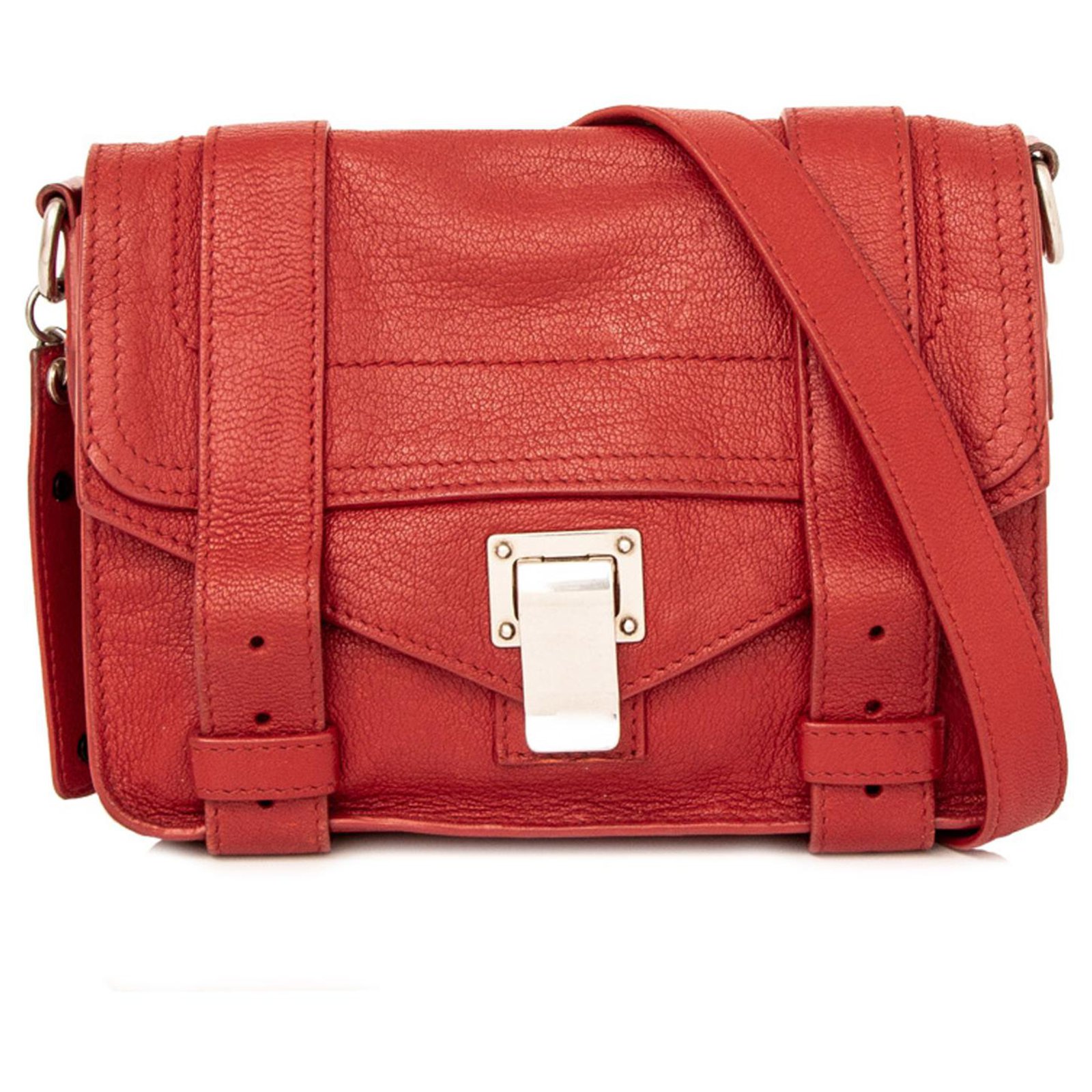 Proenza Schouler Red Mini PS1 Leather Crossbody