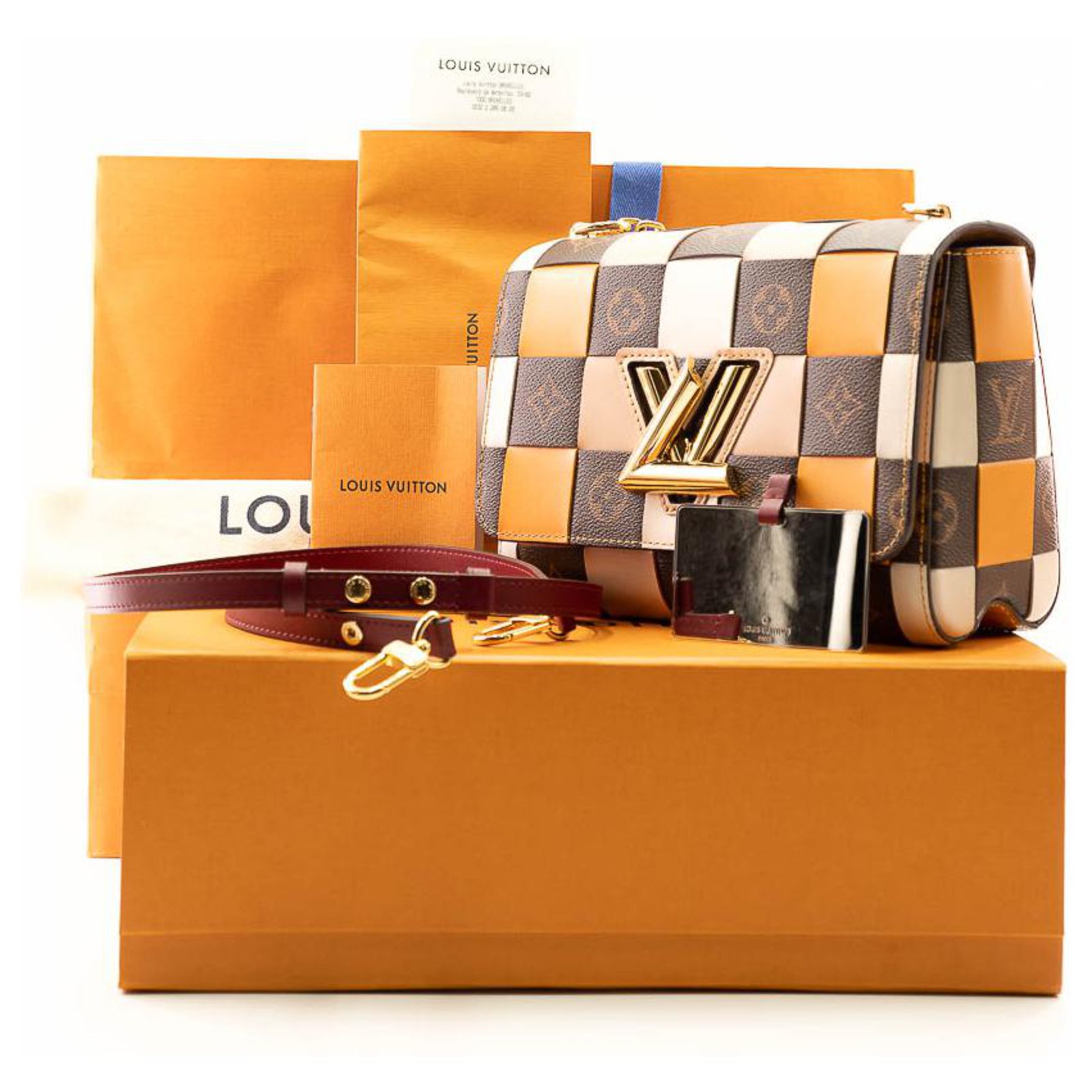 Louis Vuitton Twist MM Damier Check Limited Edition bag Multiple colors  Leather ref.214776 - Joli Closet