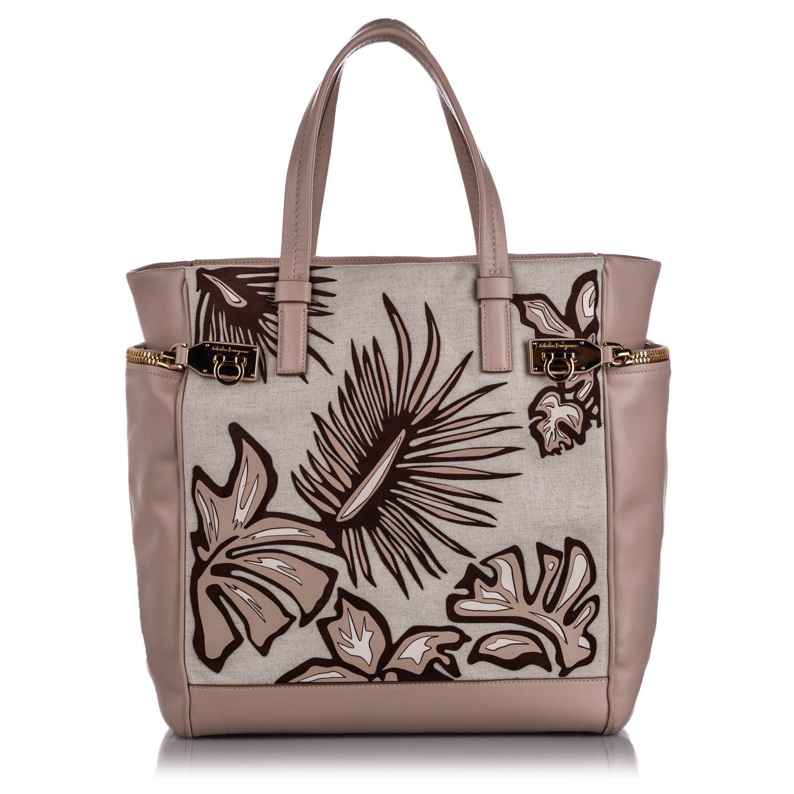 pink canvas tote bag