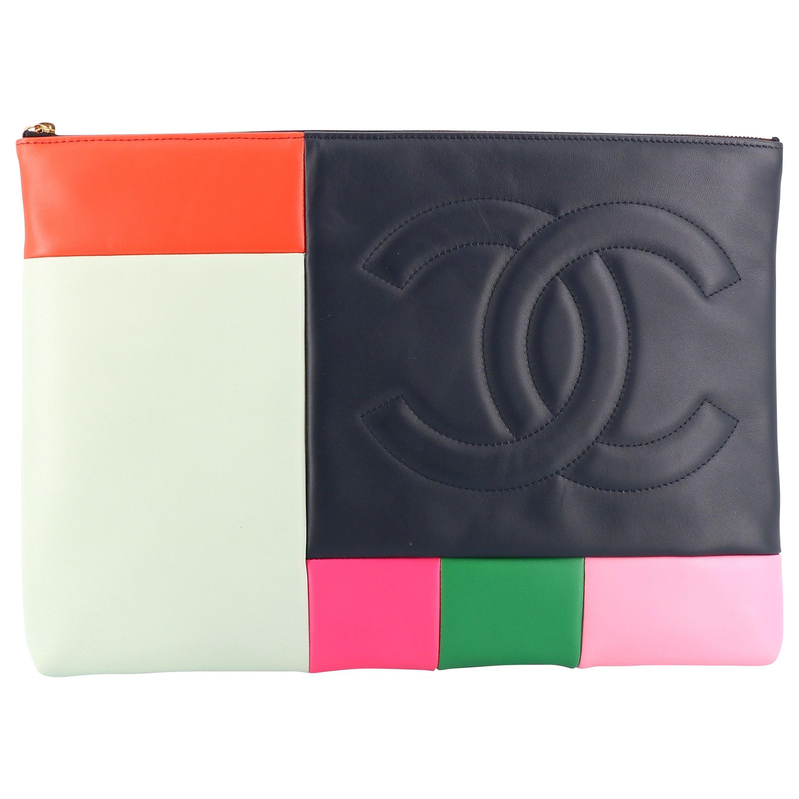 Chanel clutch bag Multiple colors Leather ref.215504 - Joli Closet