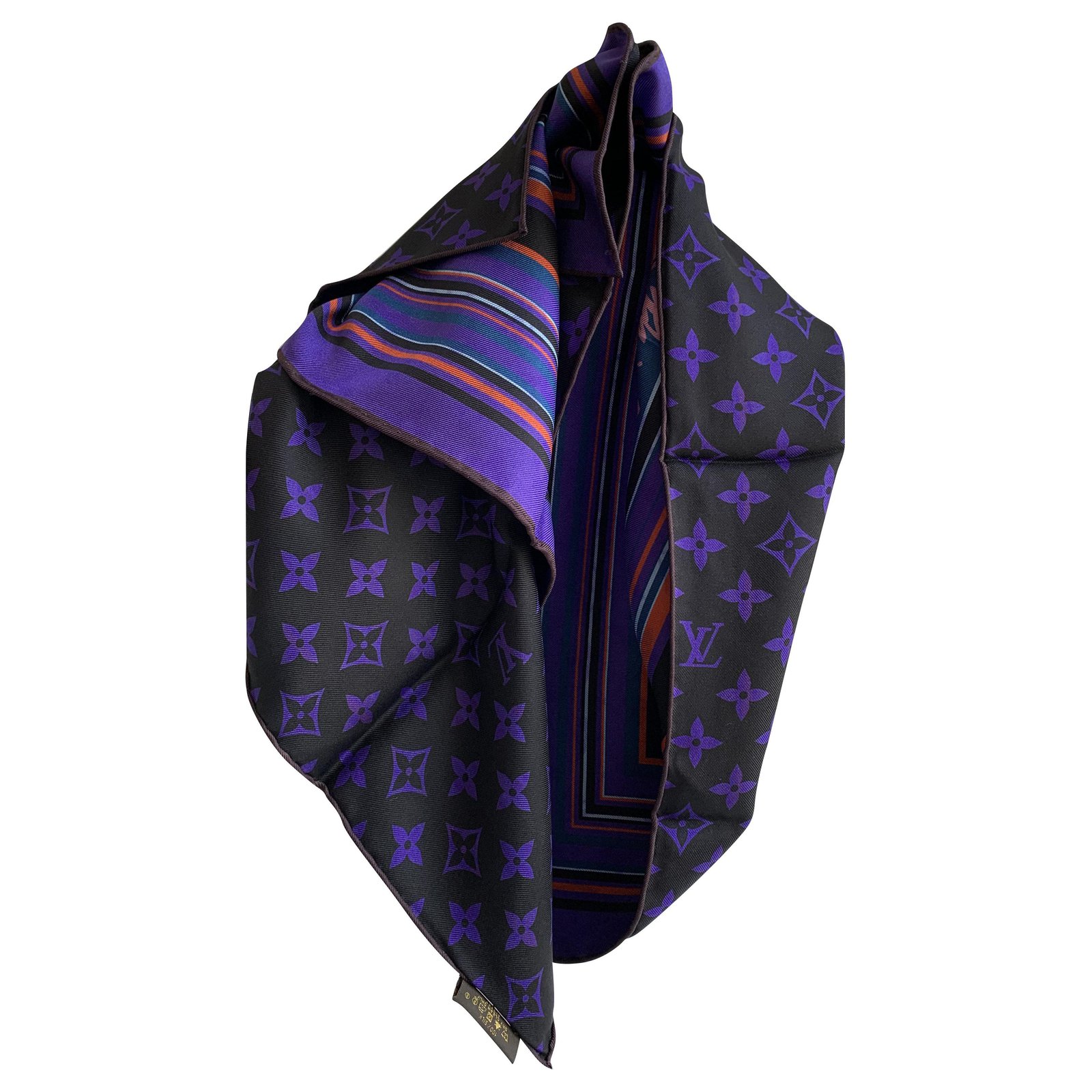 Louis Vuitton Silk Scarf Black