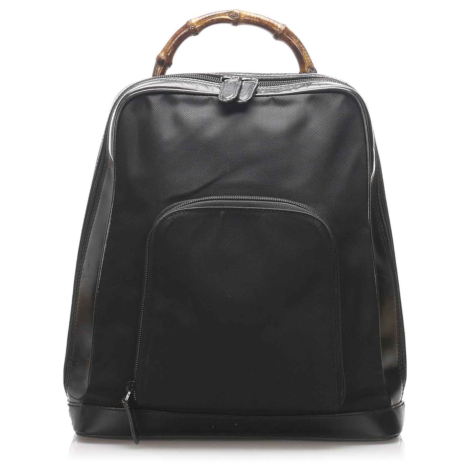 gucci black nylon backpack