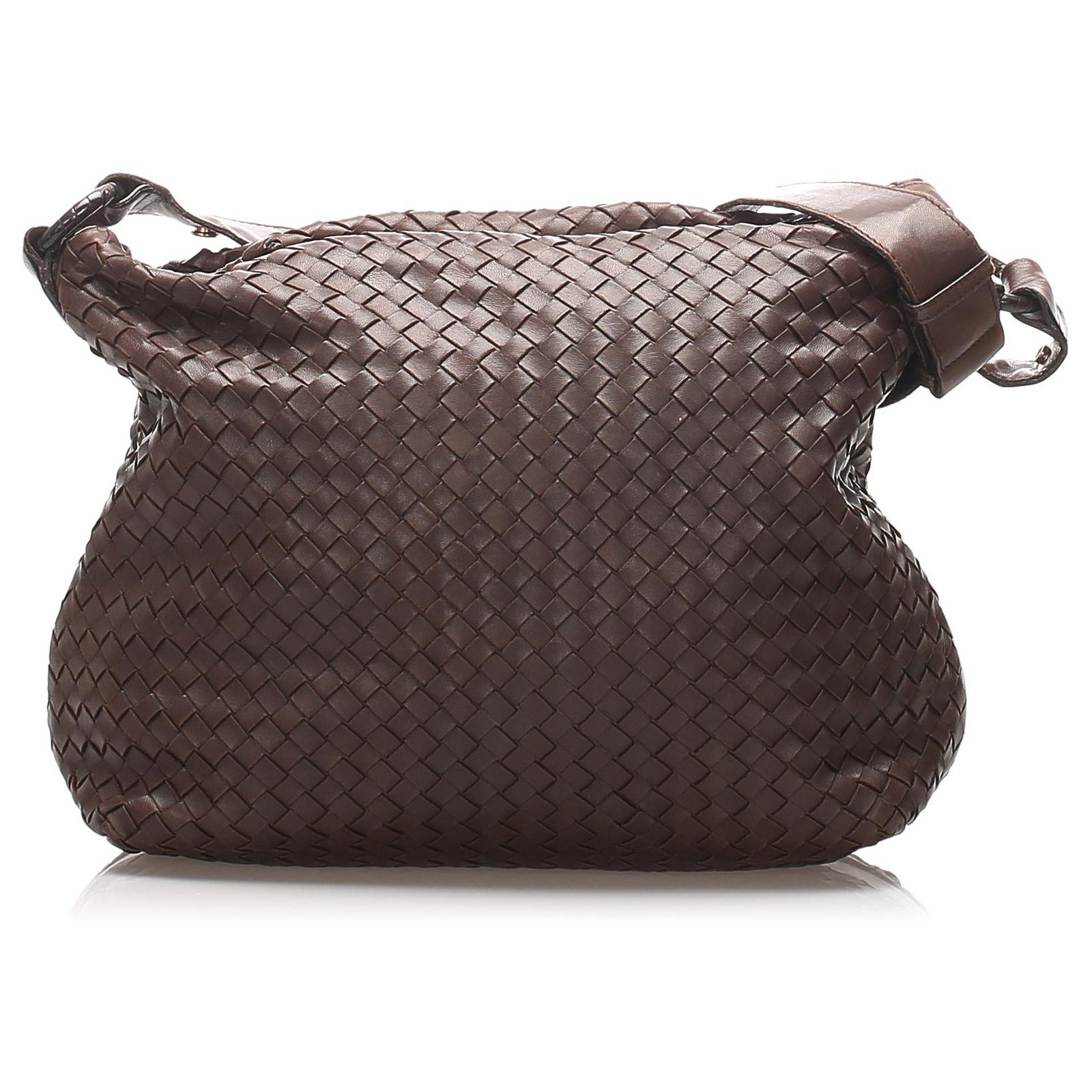 bottega veneta black woven leather bag