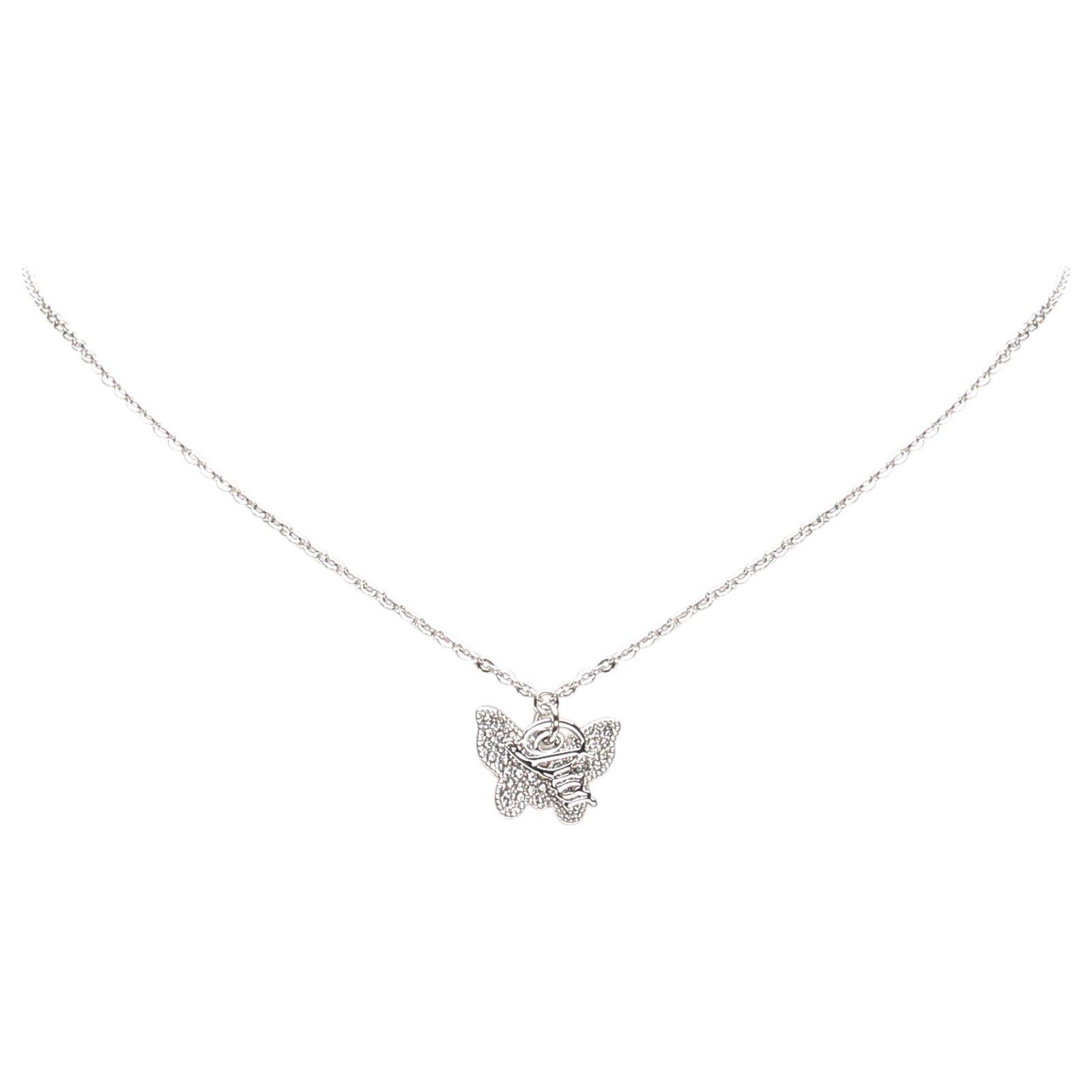 dior butterfly necklace