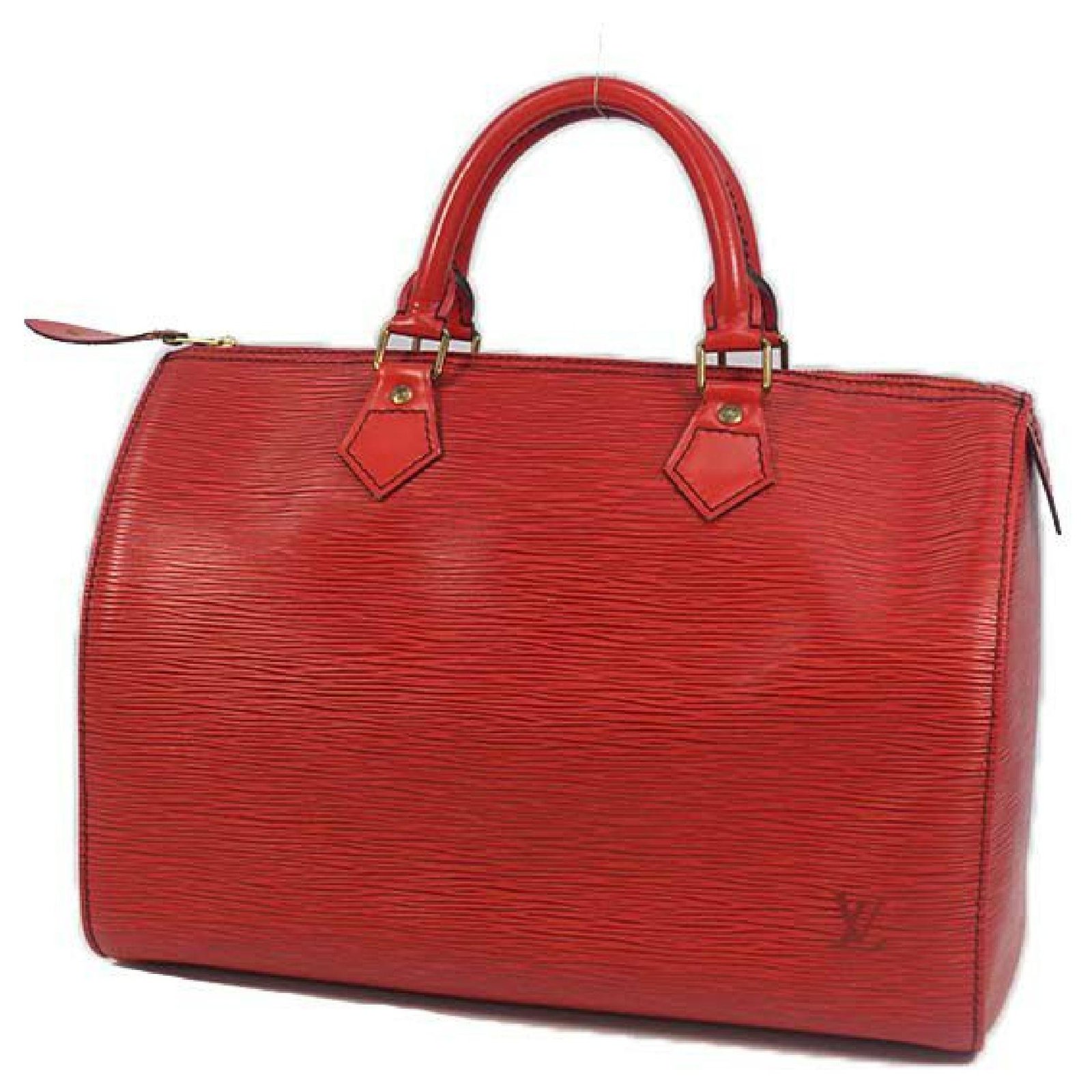 LOUIS VUITTON Speedy 30 Used Handbag Epi Leather Red M43007