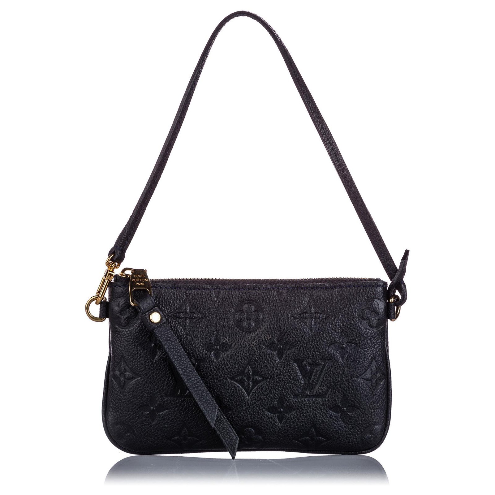 Bolso Louis Vuitton Lockit modelo pequeño en cuero Monogram negro