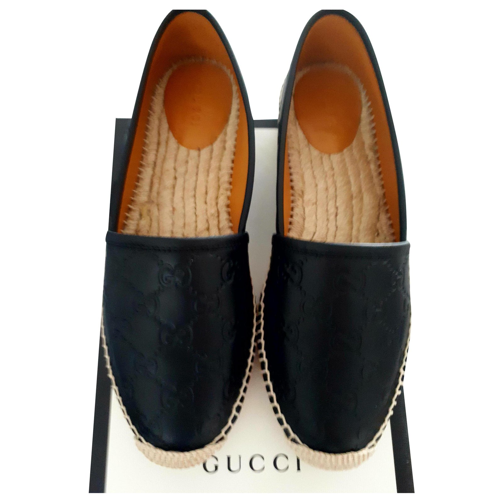 New Gucci espadrilles Black Leather ref.216653 - Joli Closet