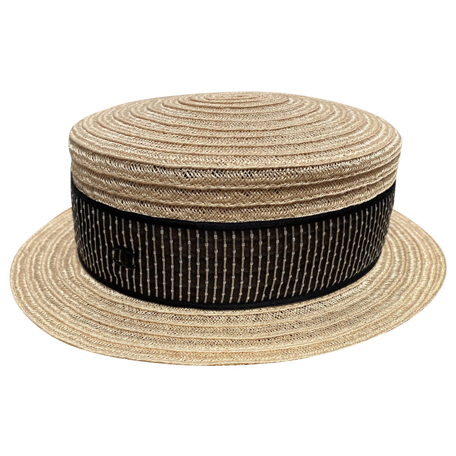 Chanel Hats Beige Straw ref.216982 - Joli Closet