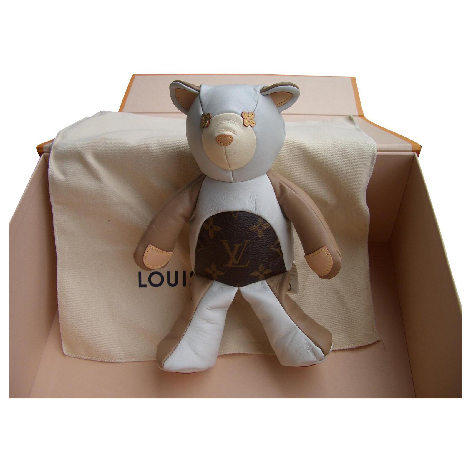 LOUIS VUITTON GI0142 Monogram doudou louis teddy bear Bear doll bear Plush  Doll