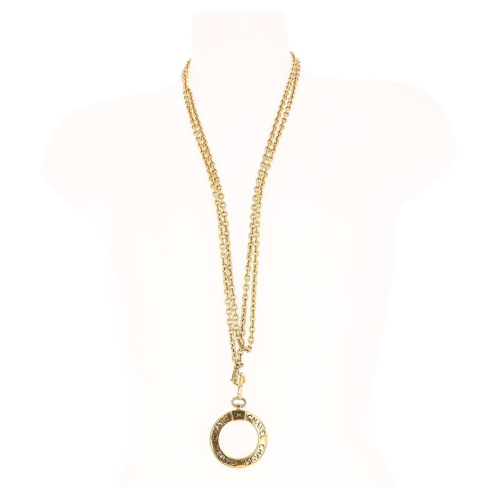Chanel necklace Golden Gold-plated ref.217084 - Joli Closet