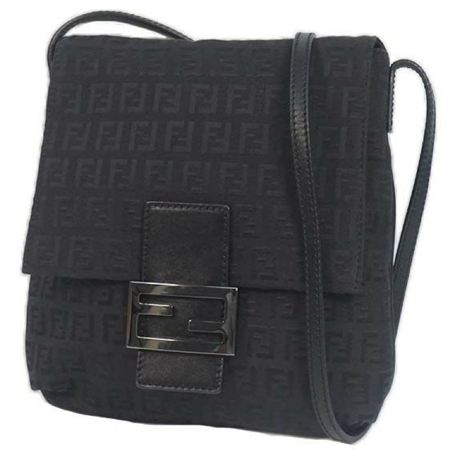 fendi black zucchino bolsa